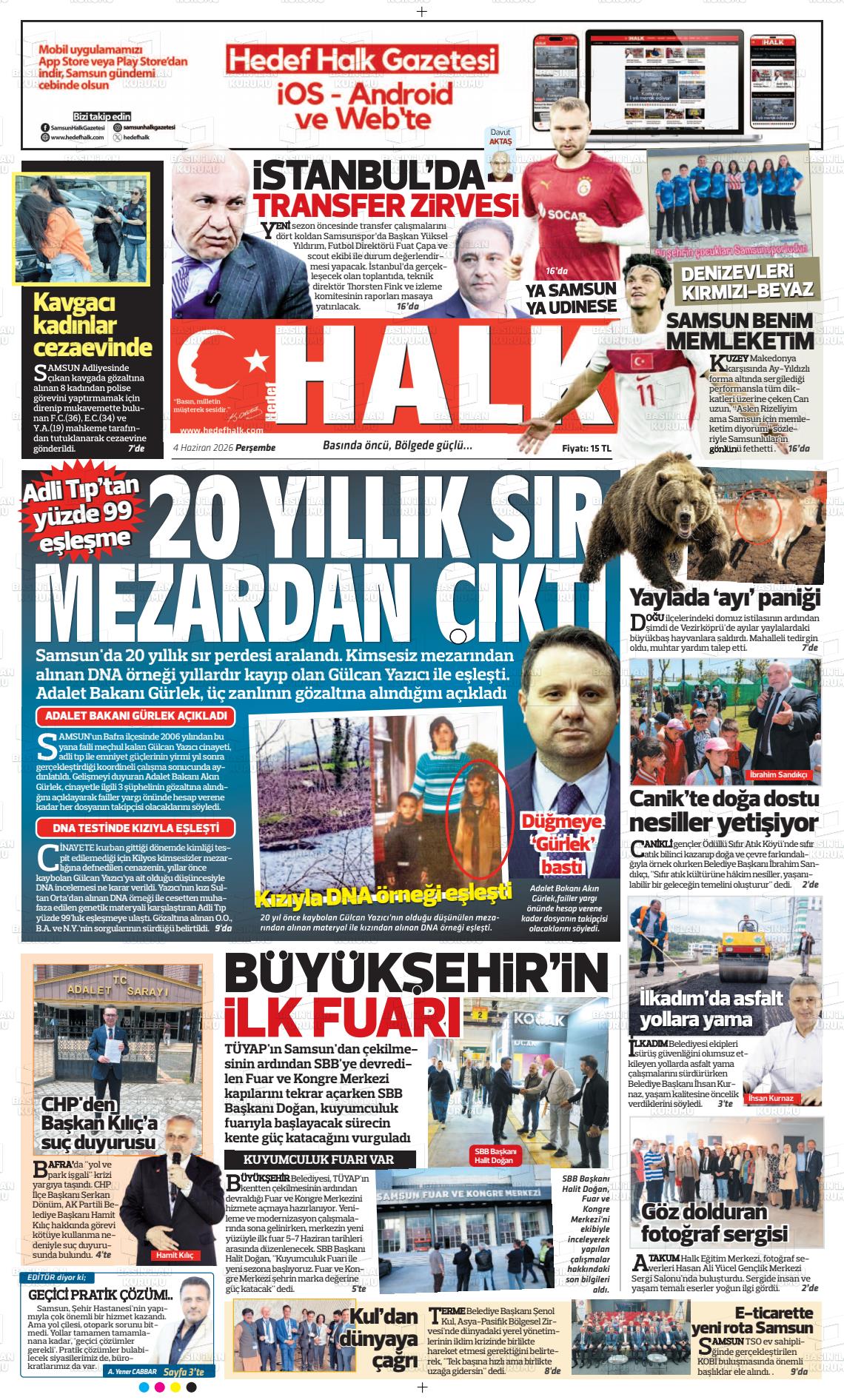 Samsun Hedefhalk 04.06.2026
