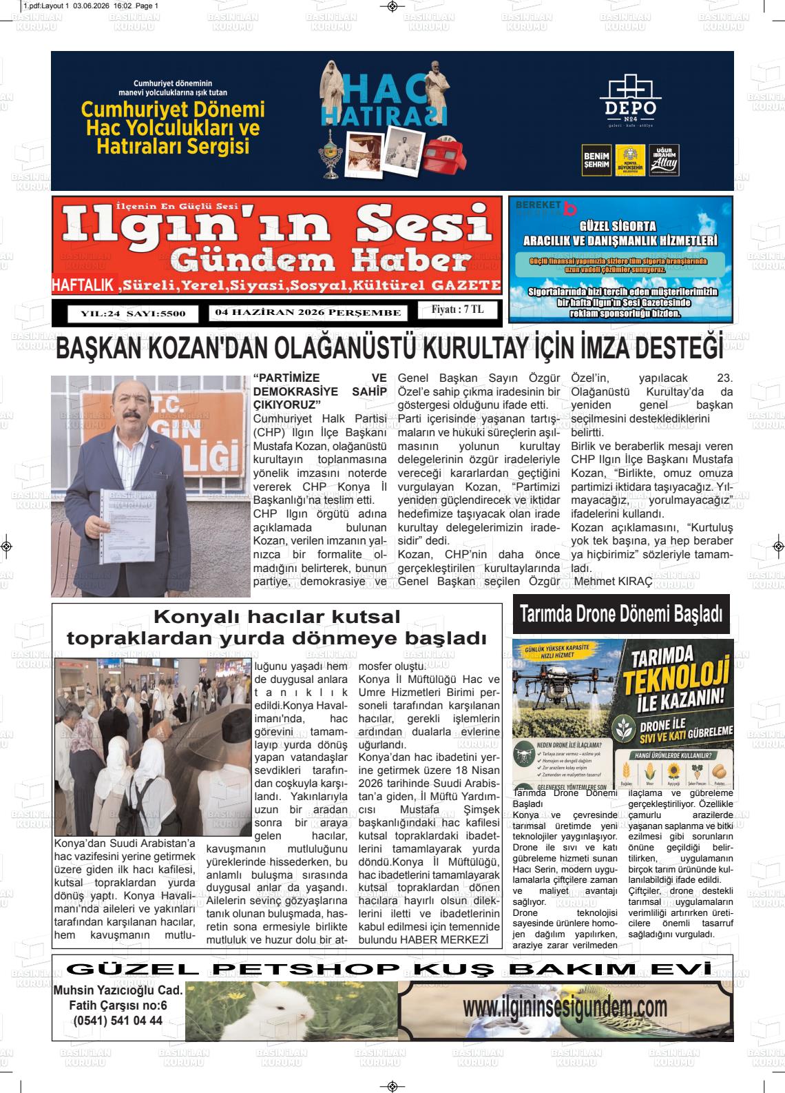 Konya Ilgininsesi 04.06.2026