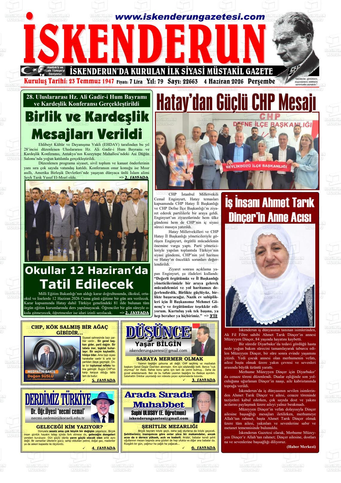 Hatay Iskenderun 04.06.2026
