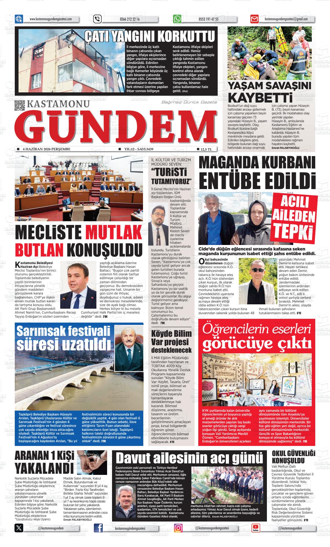 Kastamonu Gundem 04.06.2026