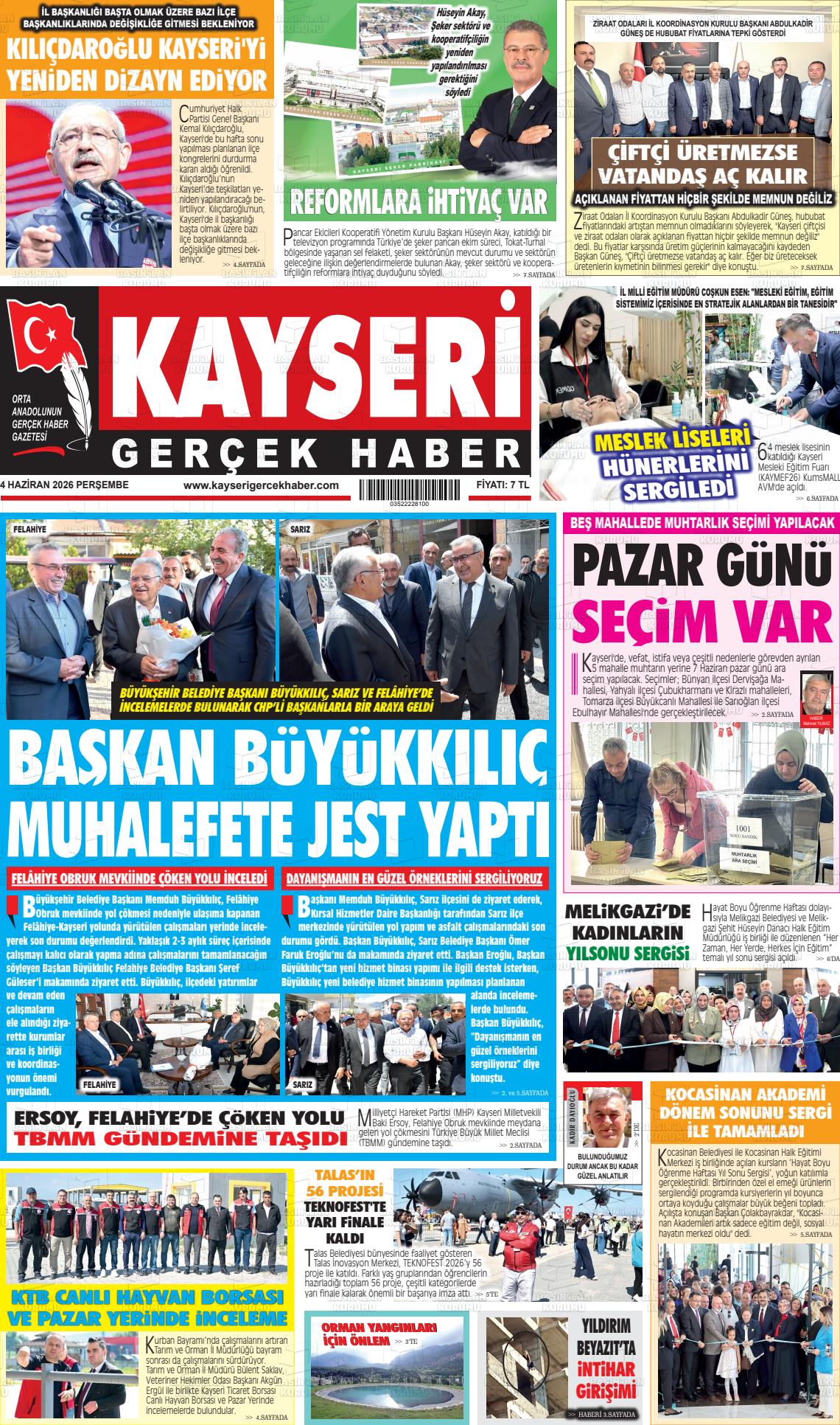 Kayseri Starhaber 04.06.2026