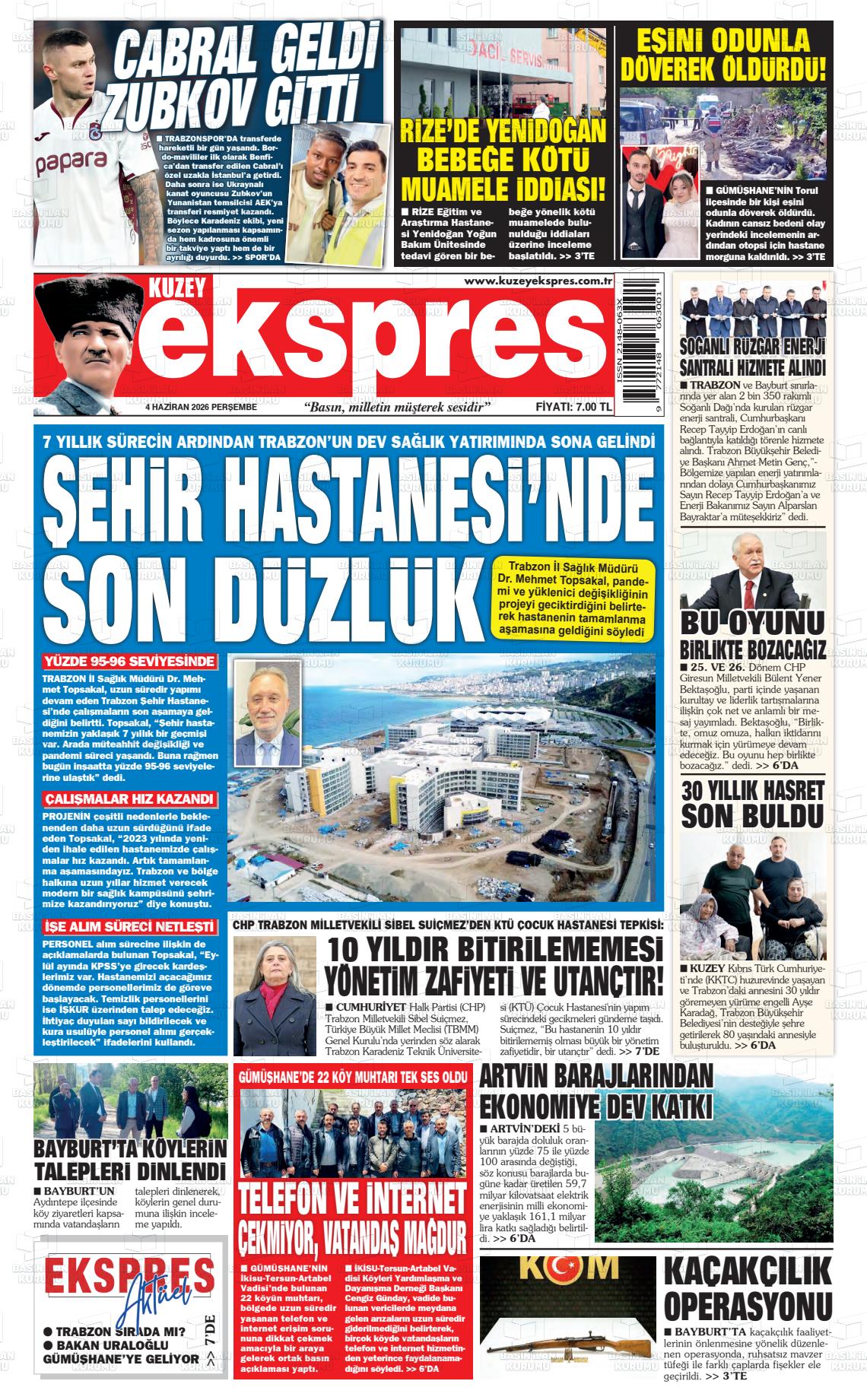 Trabzon Kuzeyekspres 04.06.2026