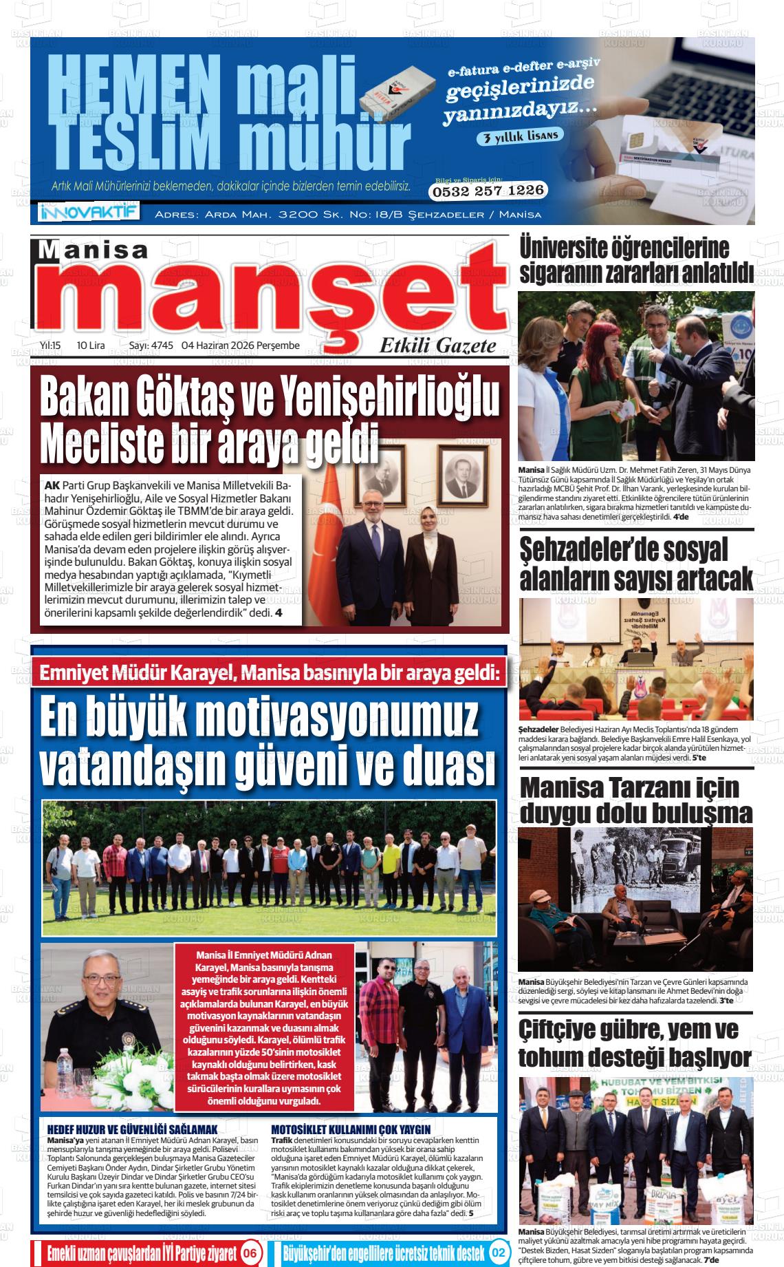 Manisa Manset 04.06.2026
