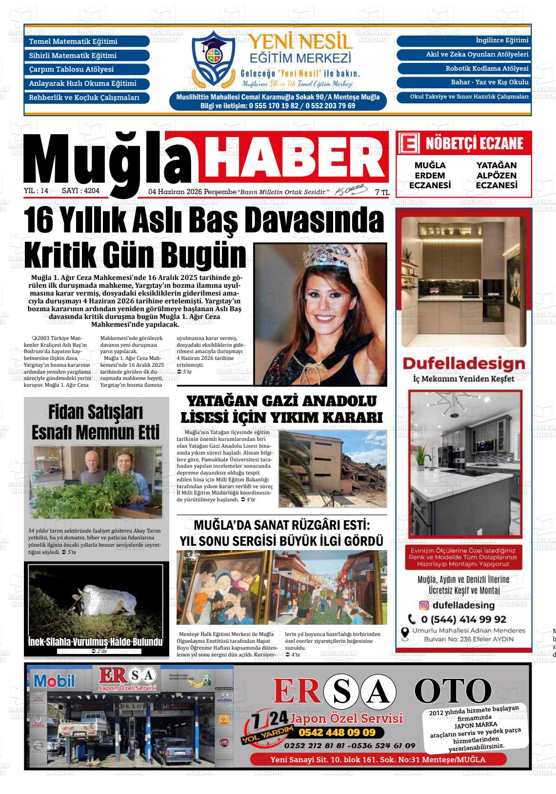 Mugla Haber 04.06.2026