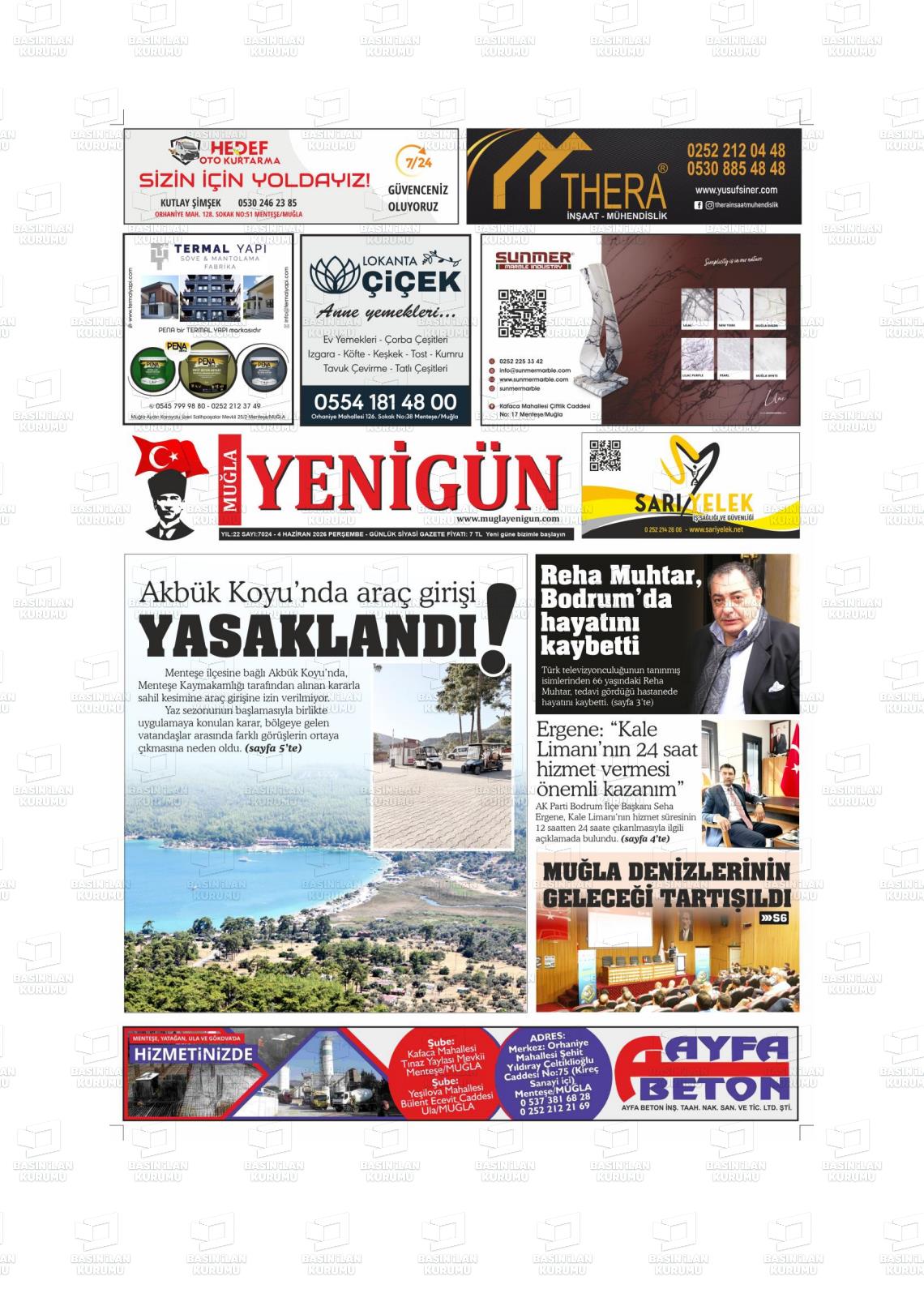 Mugla Yenigun 04.06.2026