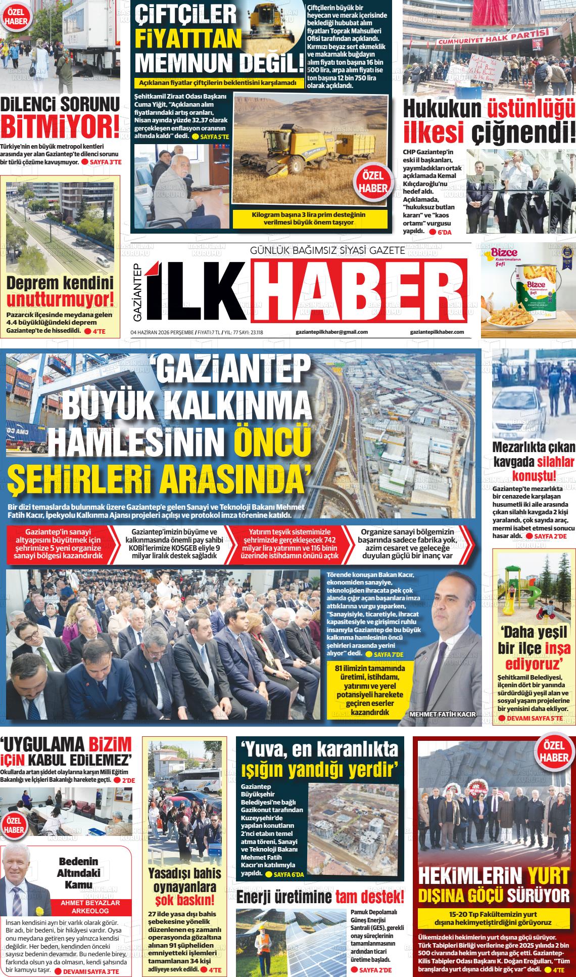 Sabah(gaziantep) 04.06.2026