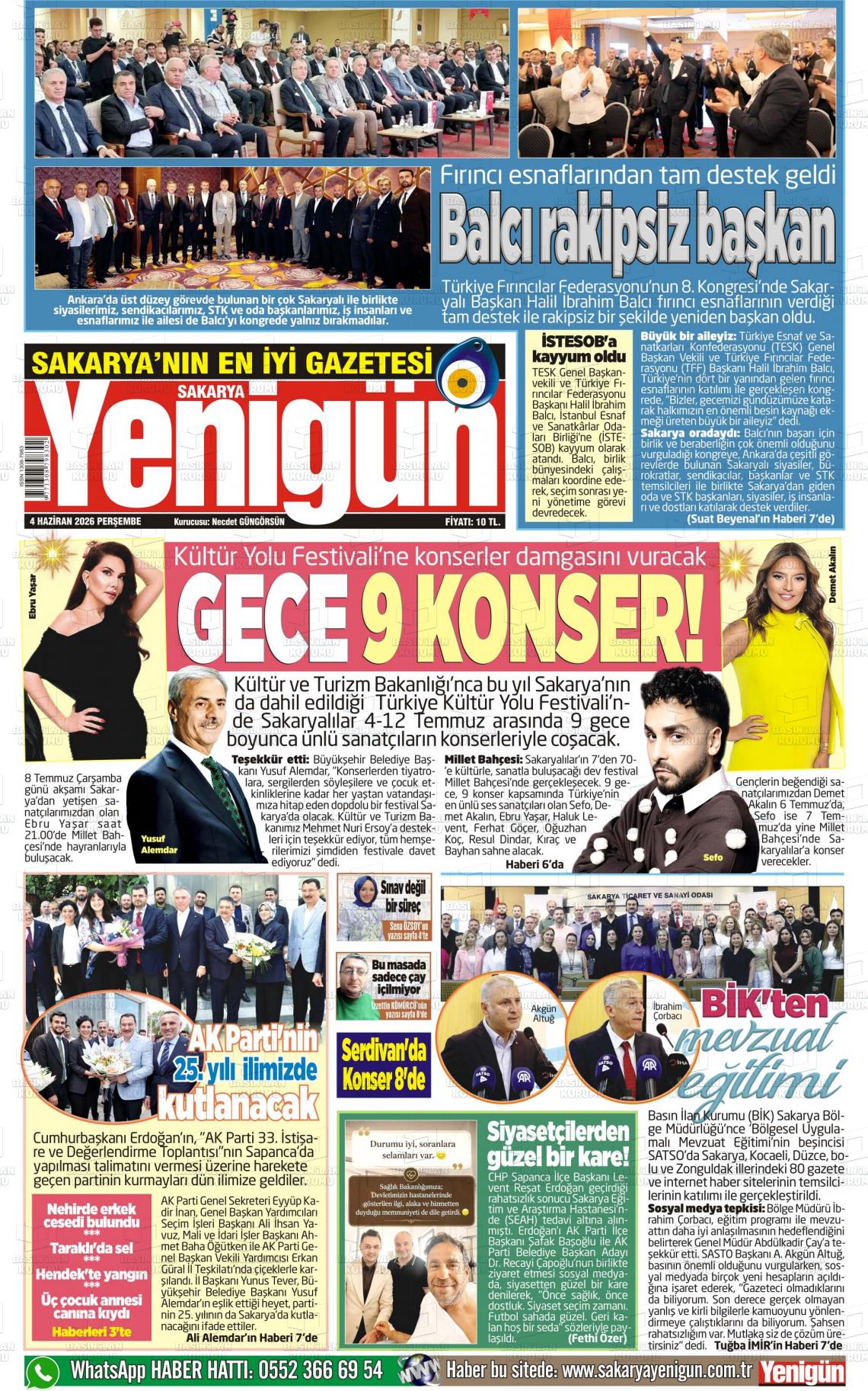 Sakarya Yenigun 04.06.2026