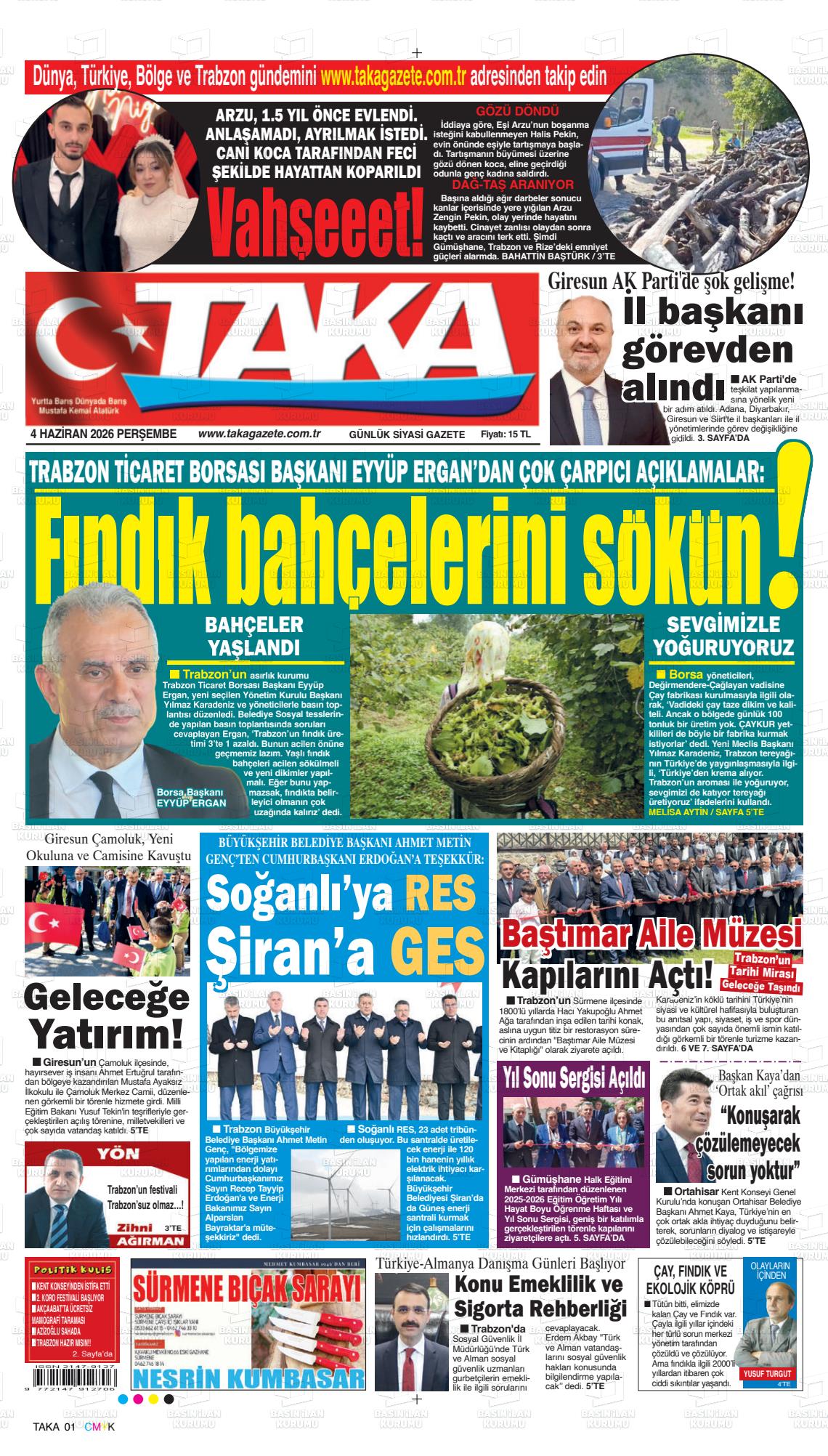 Trabzon Taka 04.06.2026