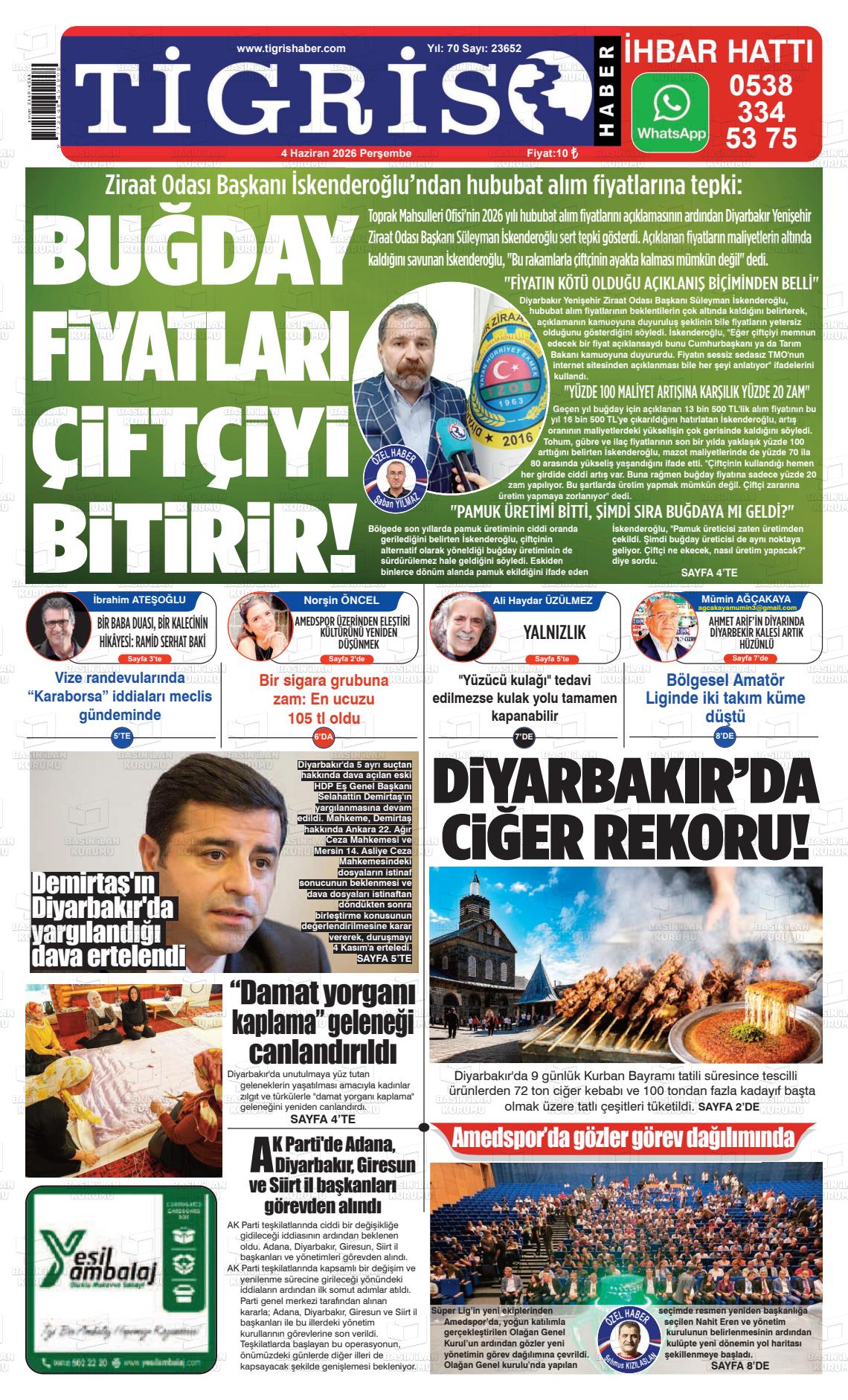 Diyarbakir Tirgis 04.06.2026