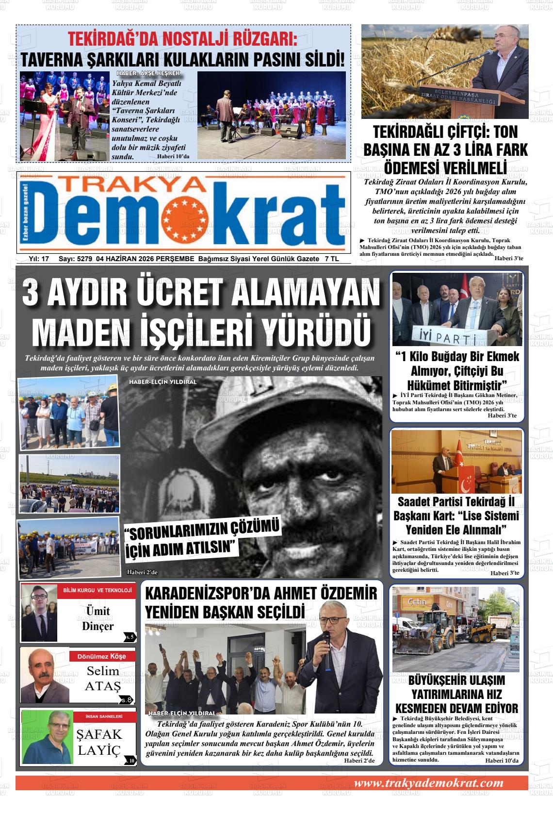 Tekirdag Trakyademokrat 04.06.2026