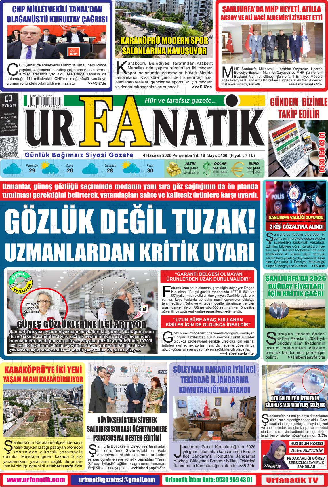 Sanliurfa Urfanatik 04.06.2026