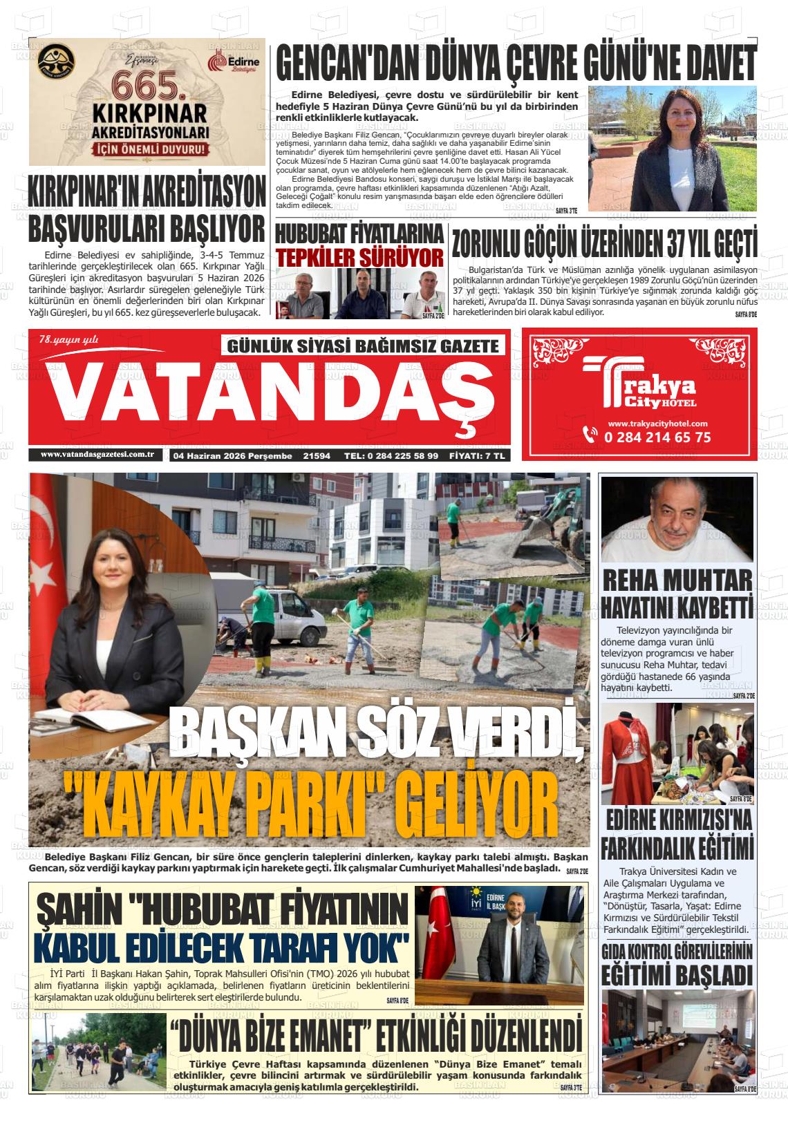 Edirne Vatandas 04.06.2026