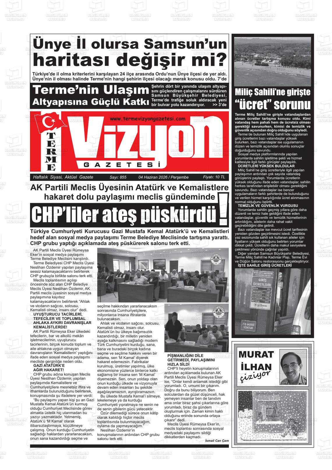 Samsun Vizyonterme 04.06.2026