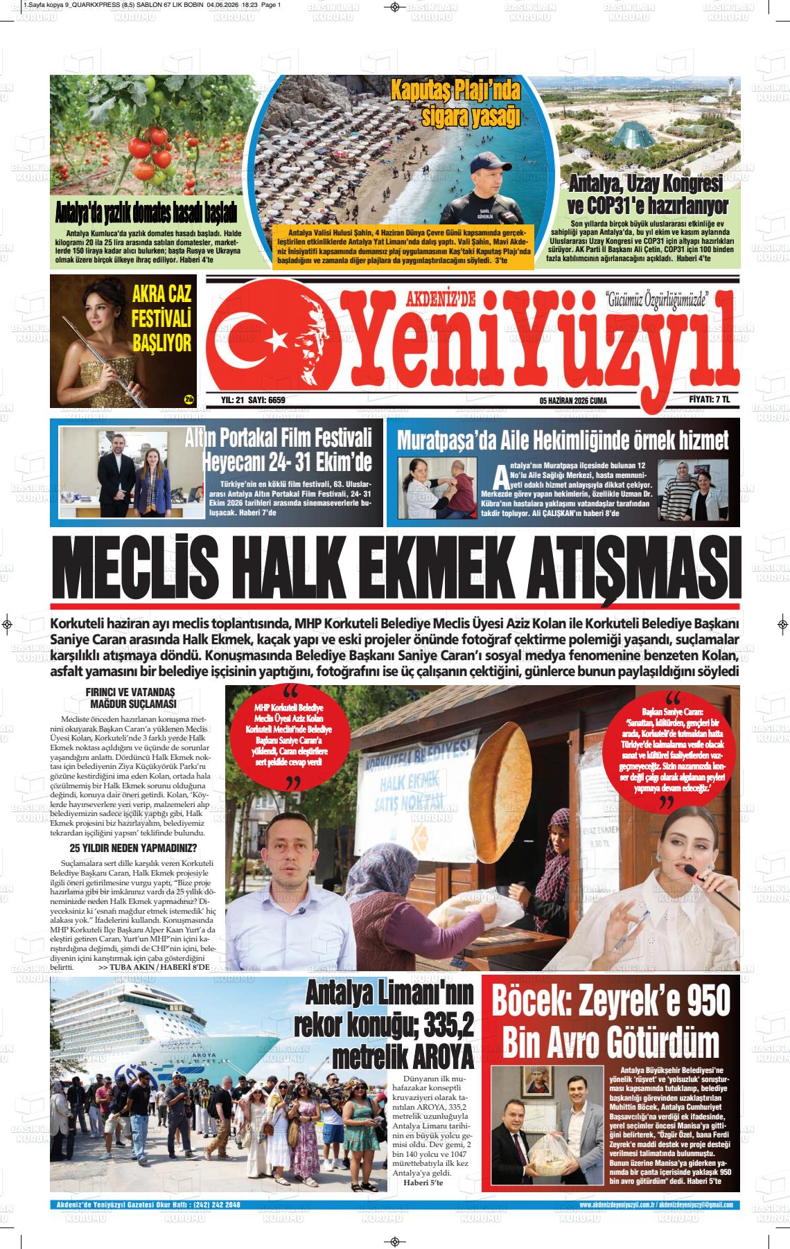 Antalya Akdenizdeyeniyuzyil 05.06.2026