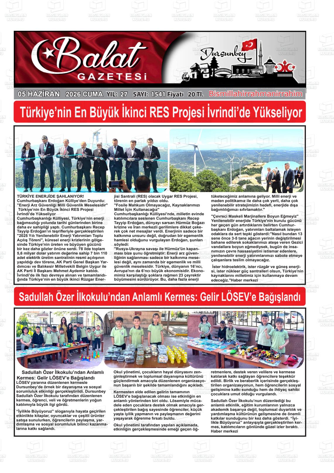 Balikesir Balat 05.06.2026