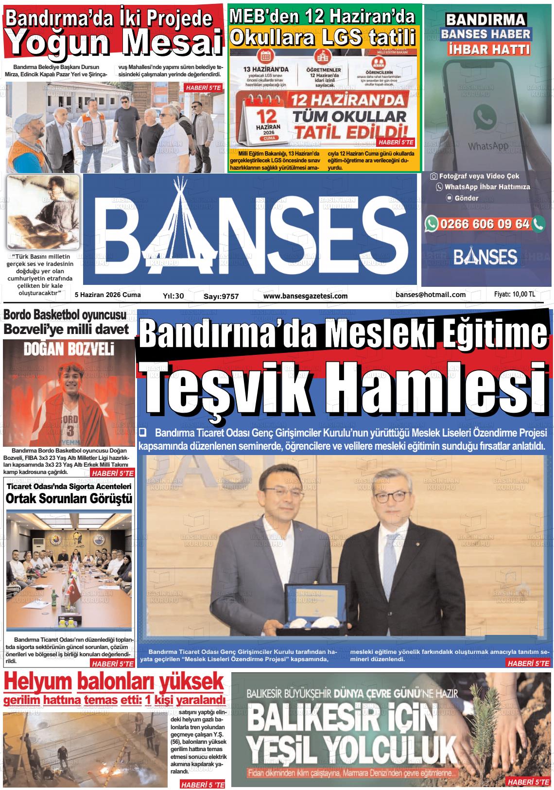 Balikesir Banses 05.06.2026