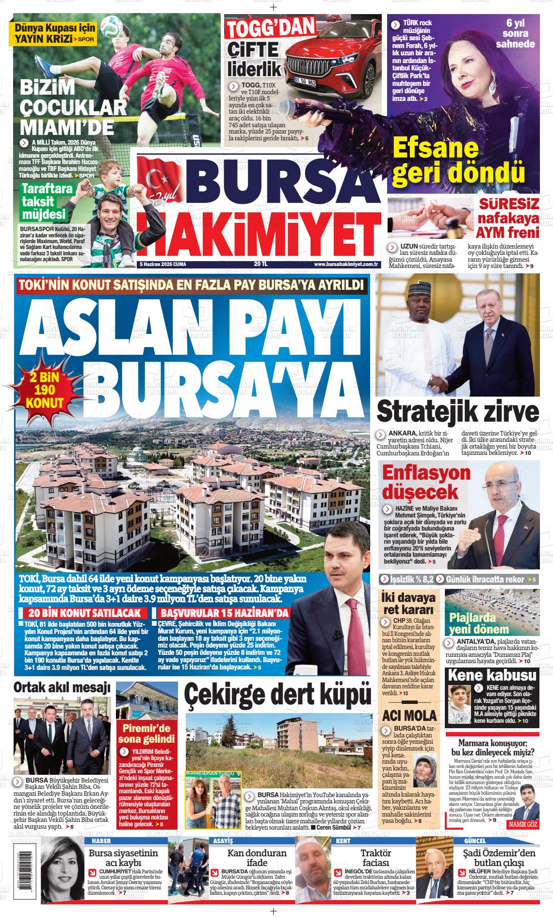 Bursa Hakimiyet 05.06.2026