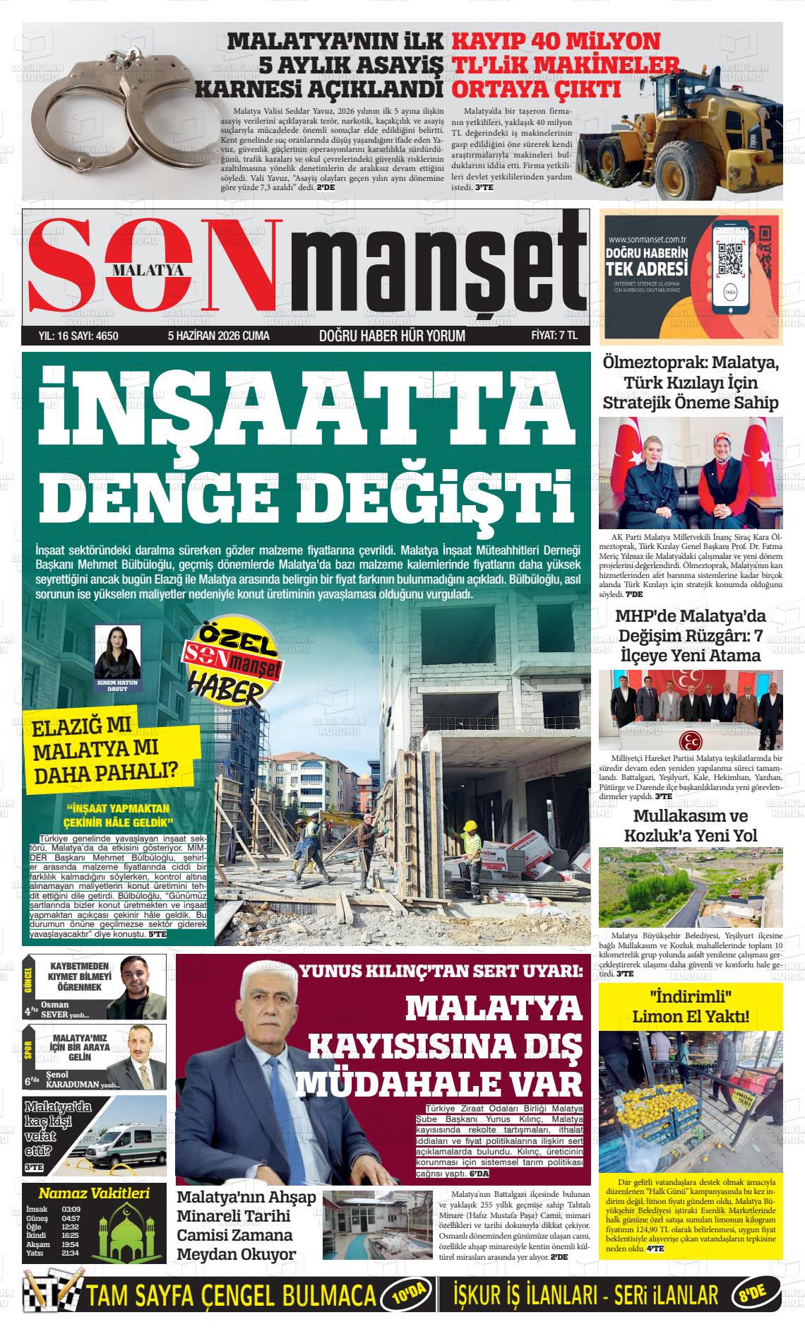 Malatya Busabah 05.06.2026