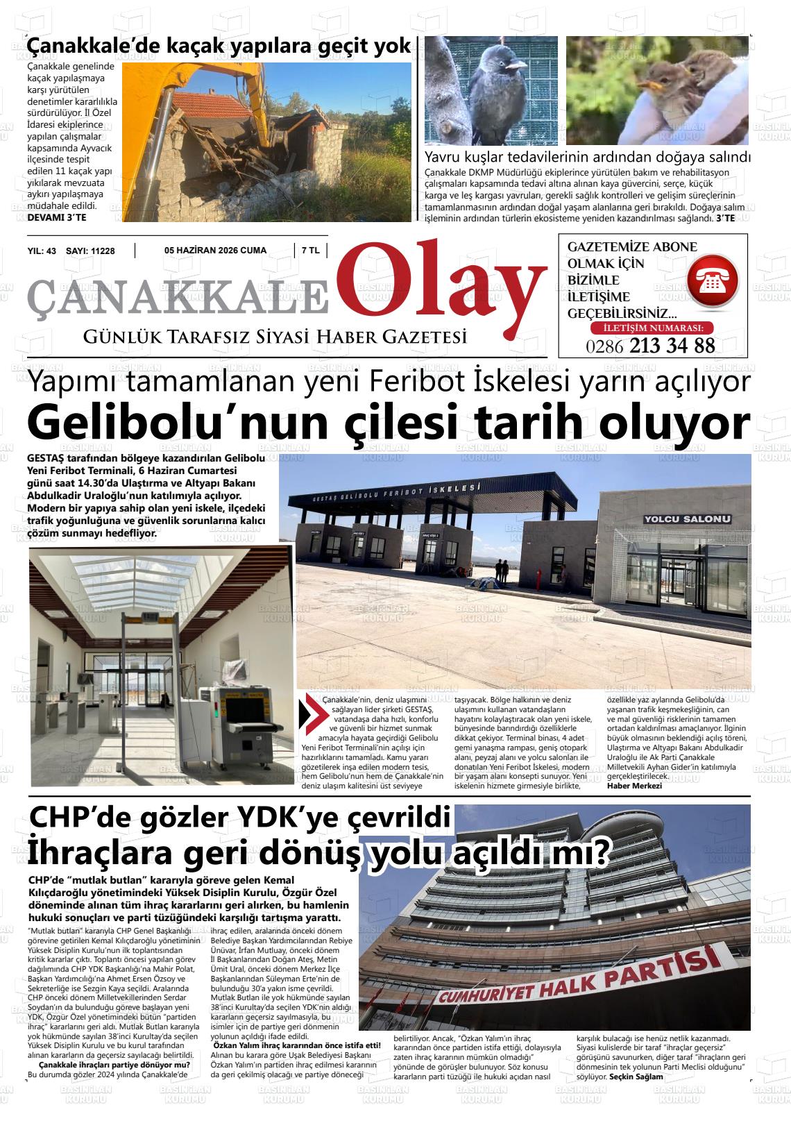 Canakkale Olay 05.06.2026