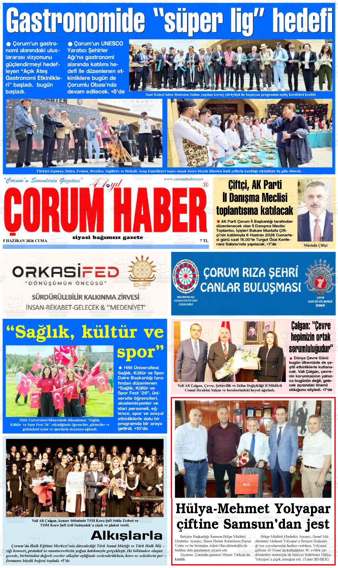 Corum Haber 05.06.2026