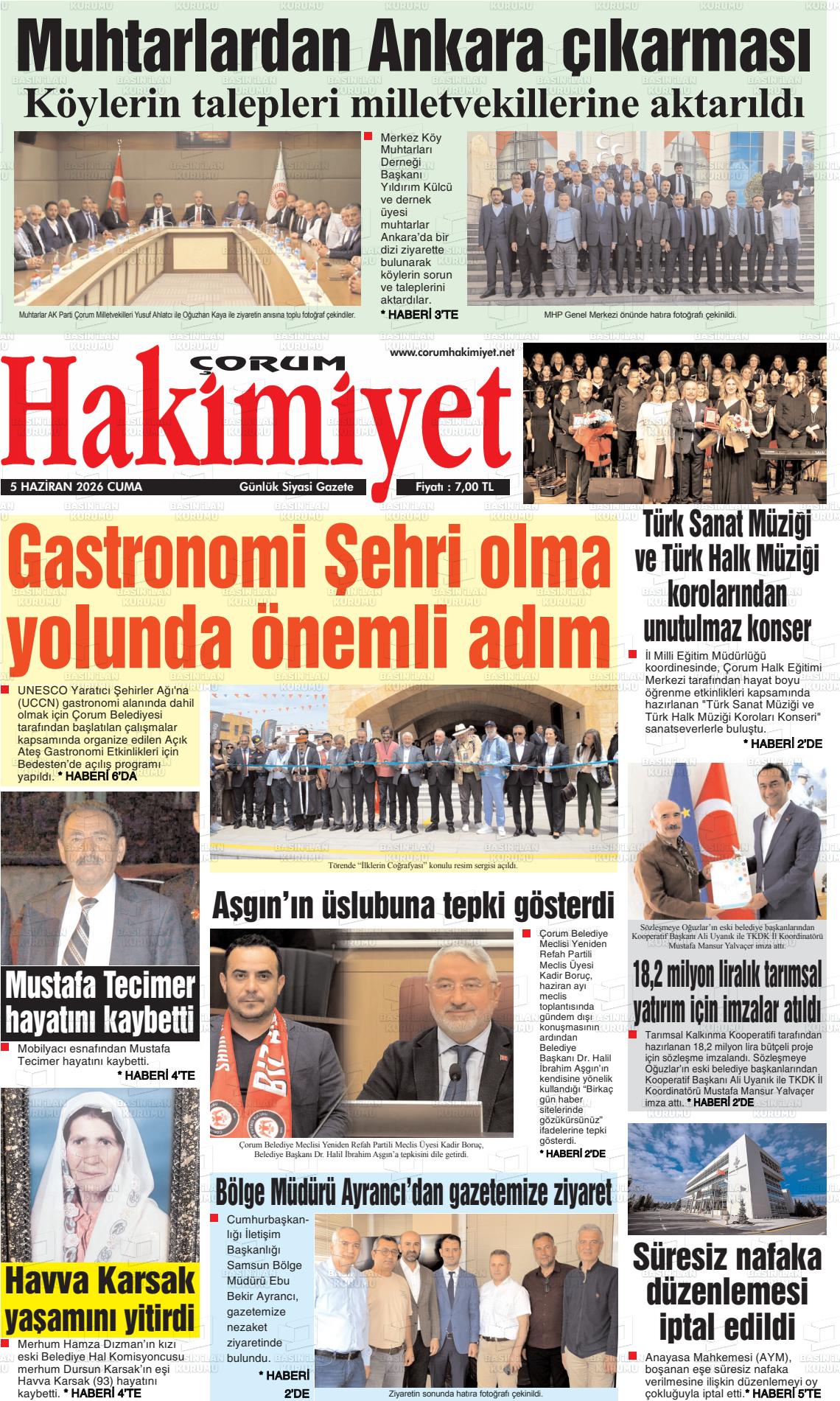 Corum Hakimiyet 05.06.2026