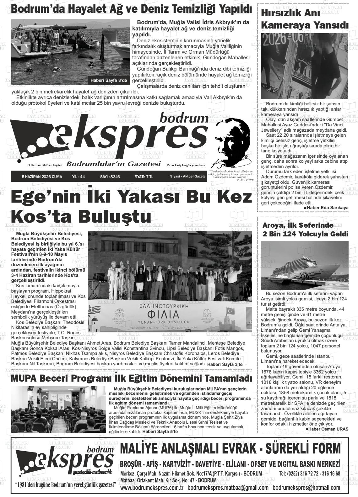Mugla Ekspresbodrum 05.06.2026