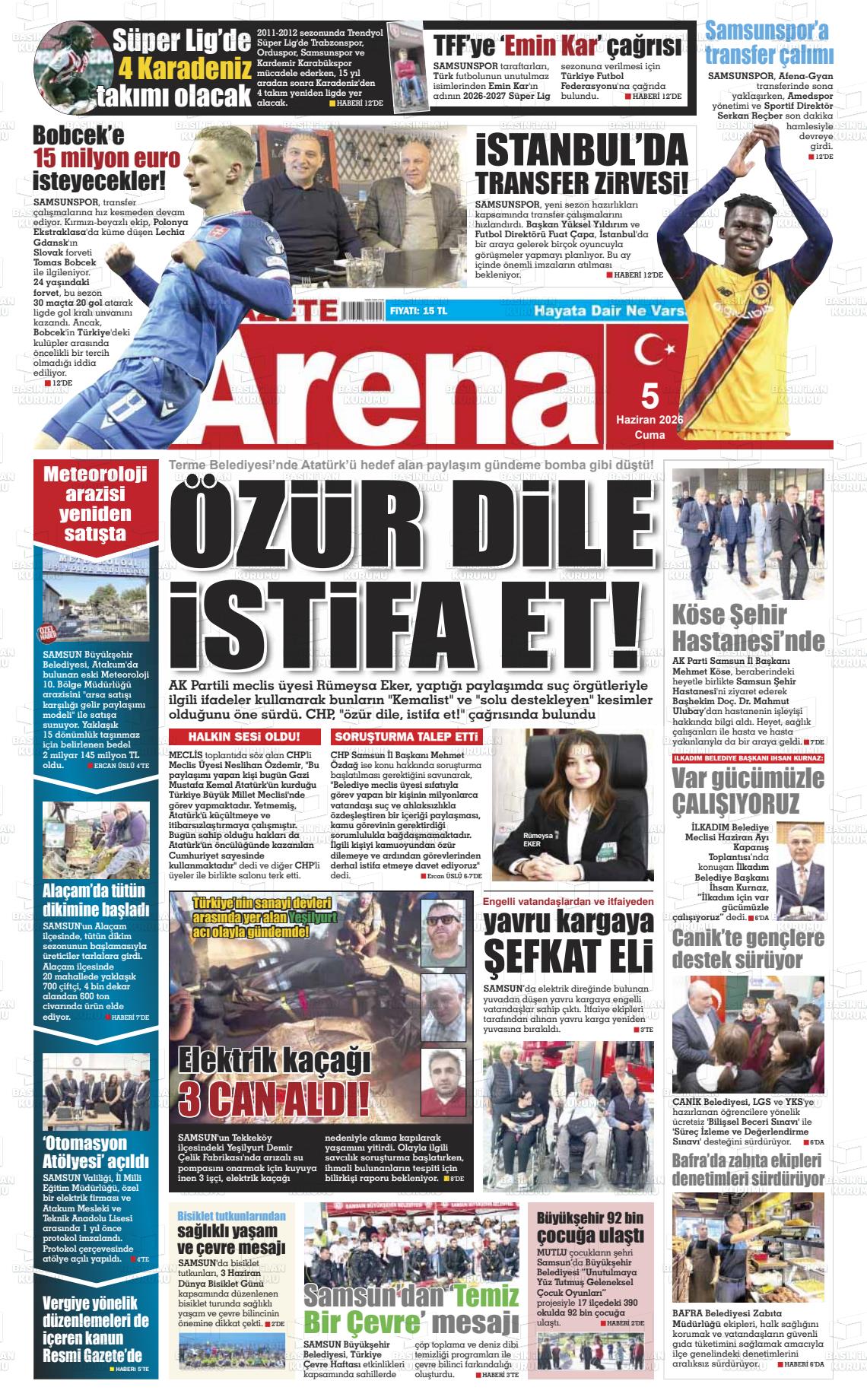 Samsun Gazetearena 05.06.2026