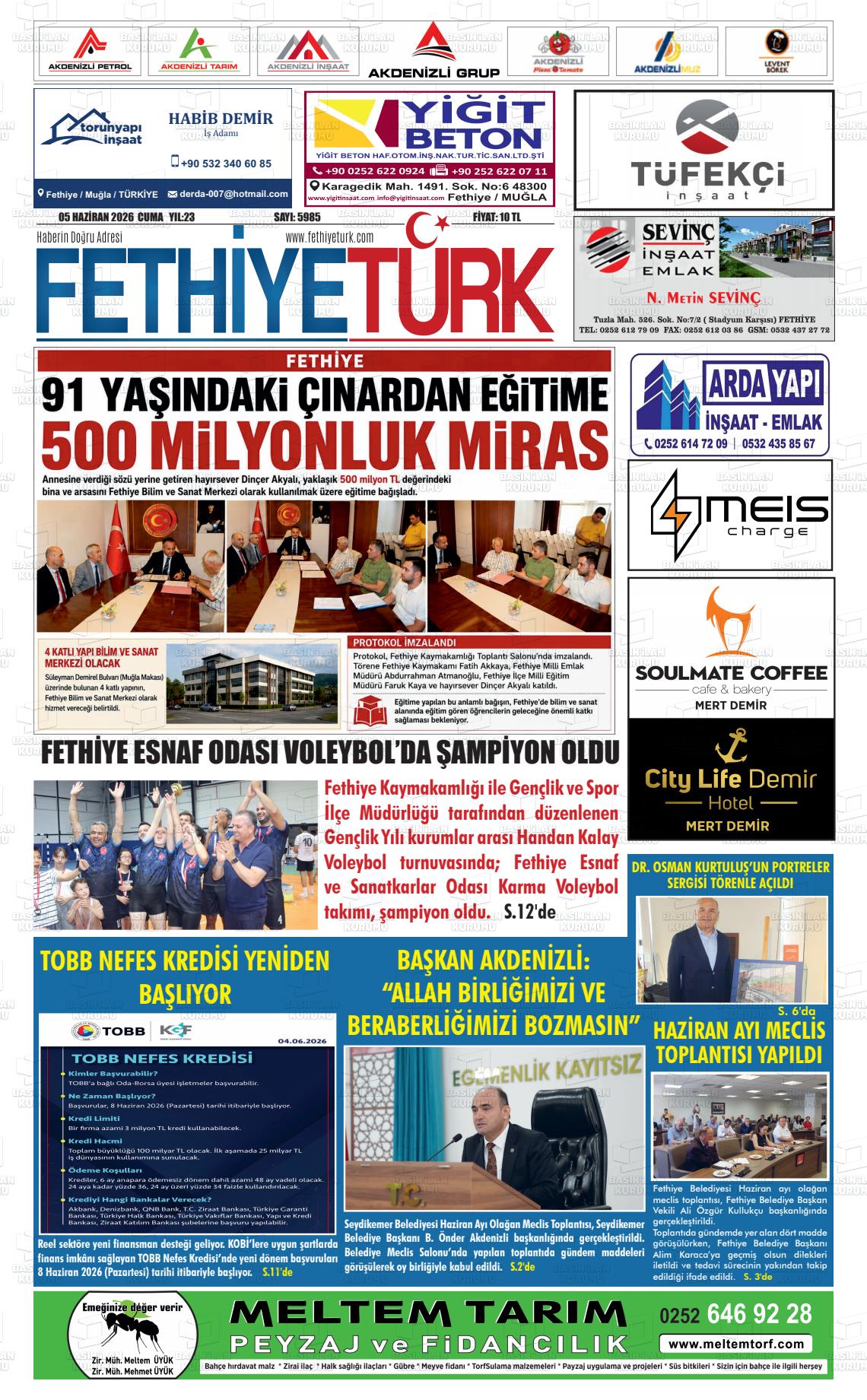 Mugla Gozdefethiye 05.06.2026
