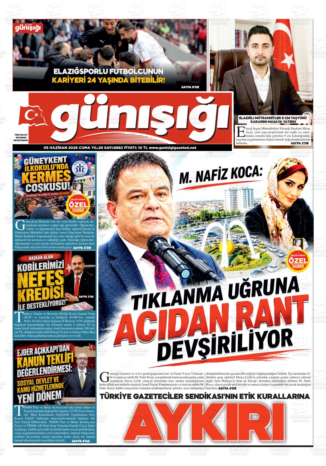 Elazig Gunisigi 05.06.2026