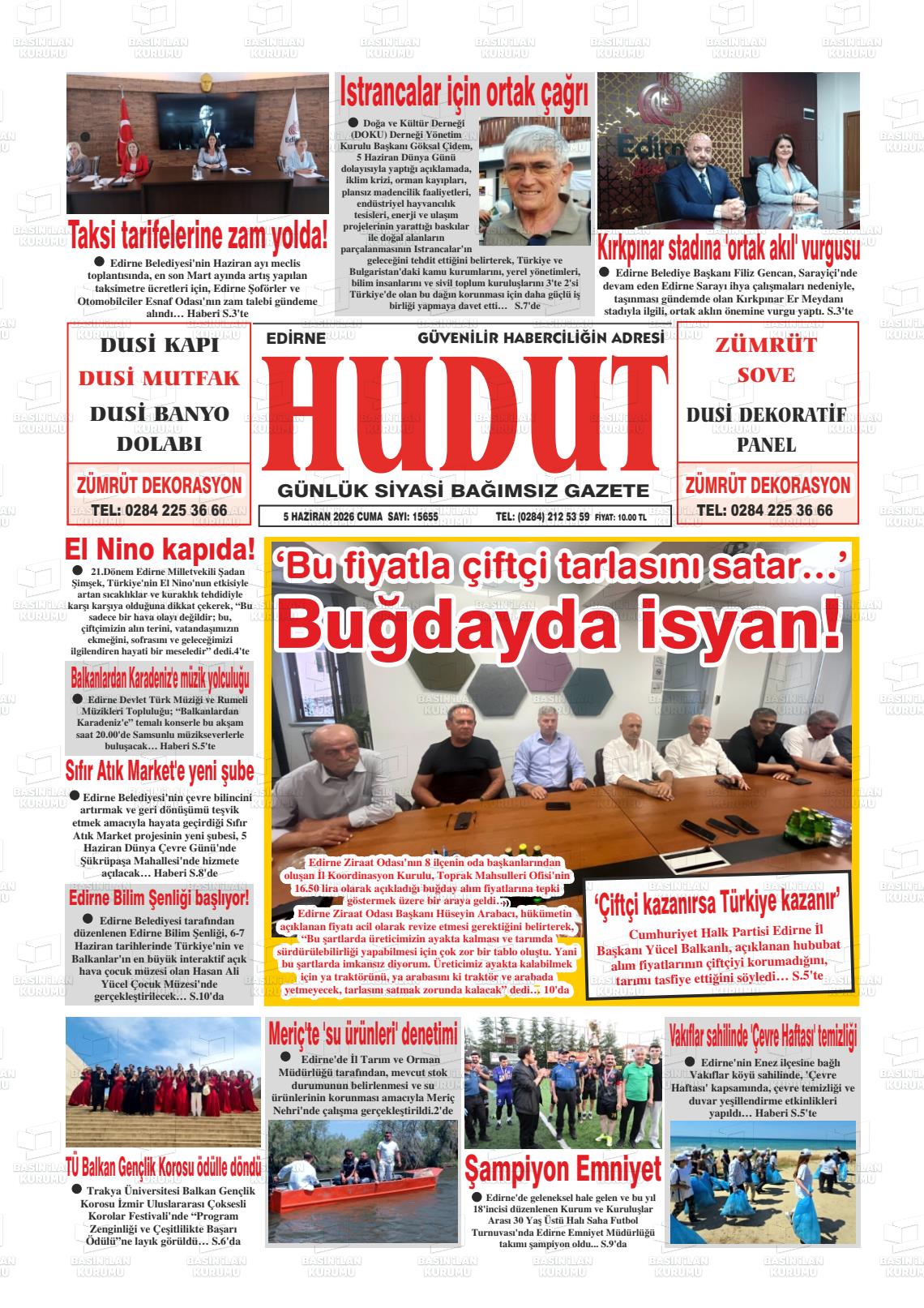 Edirne Hudut 05.06.2026