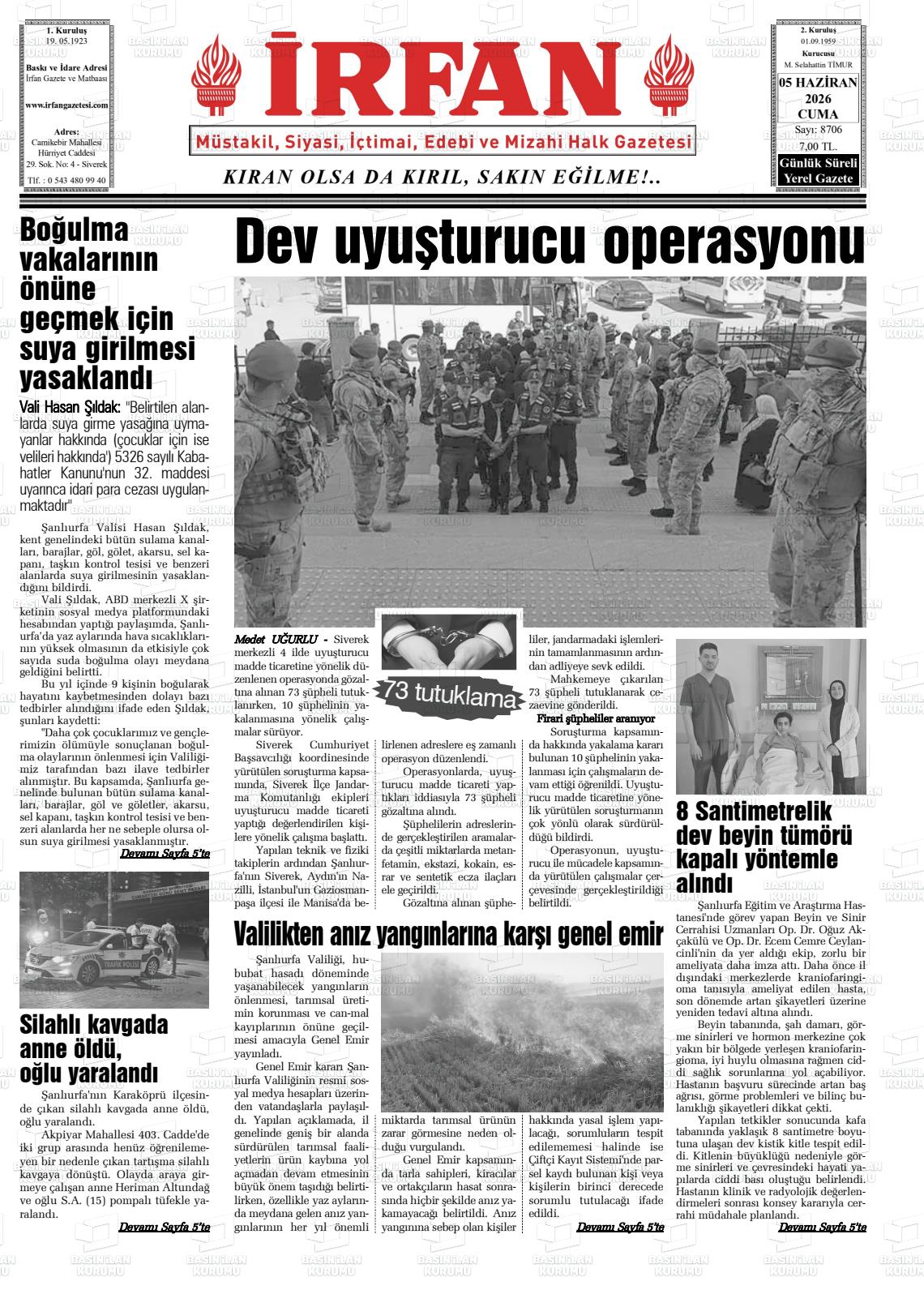 Sanliurfa Irfan 05.06.2026