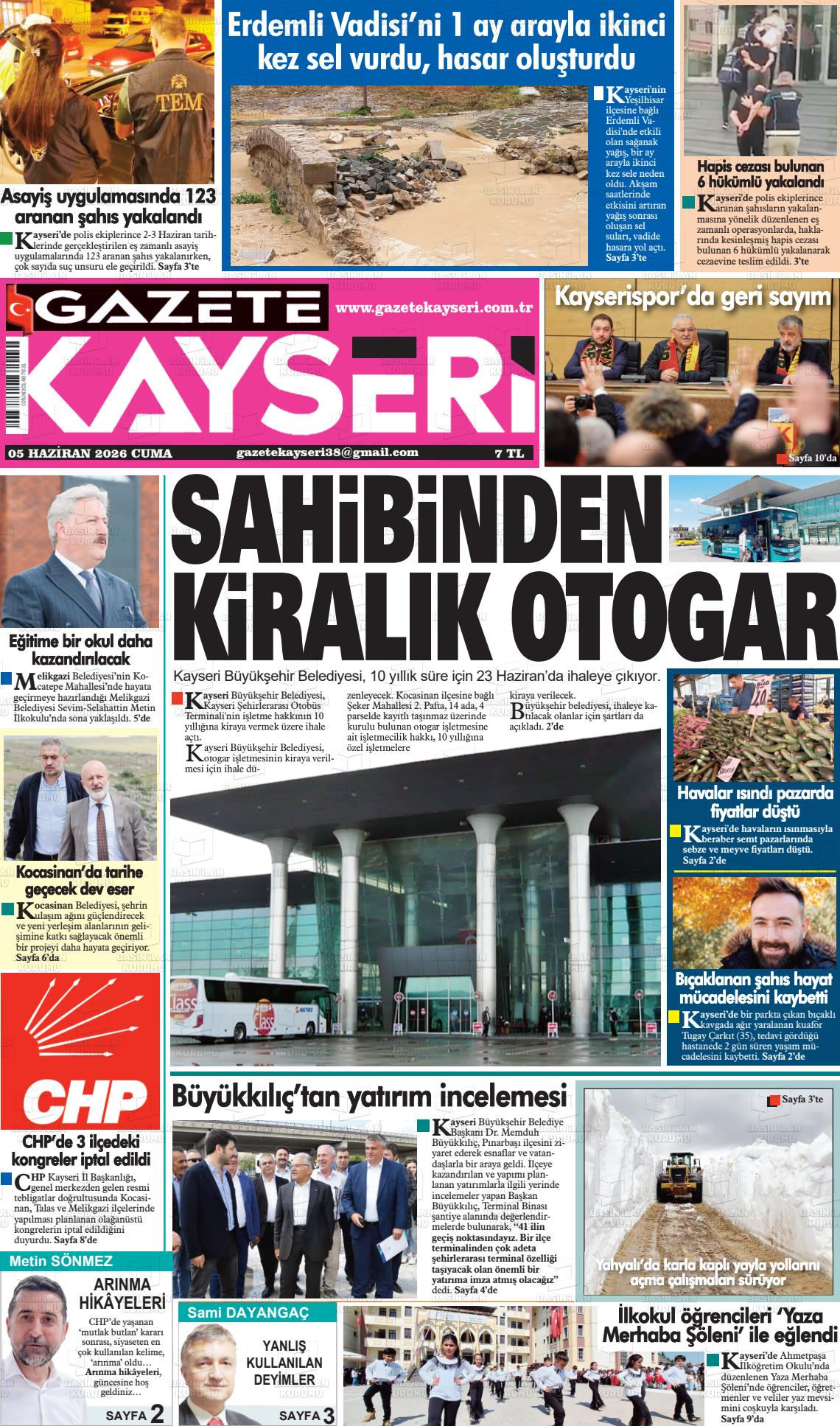 Kayseri Haber 38 05.06.2026