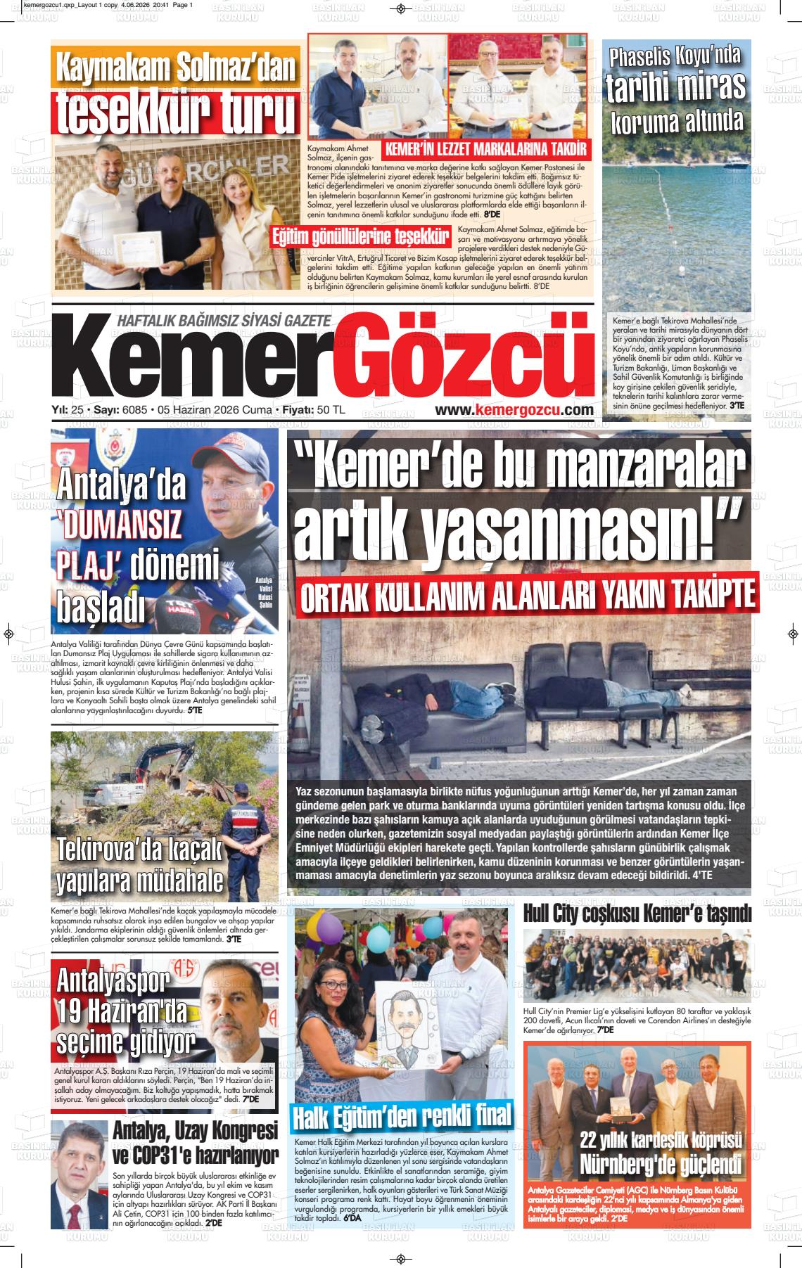 Antalya Kemergozcu 05.06.2026