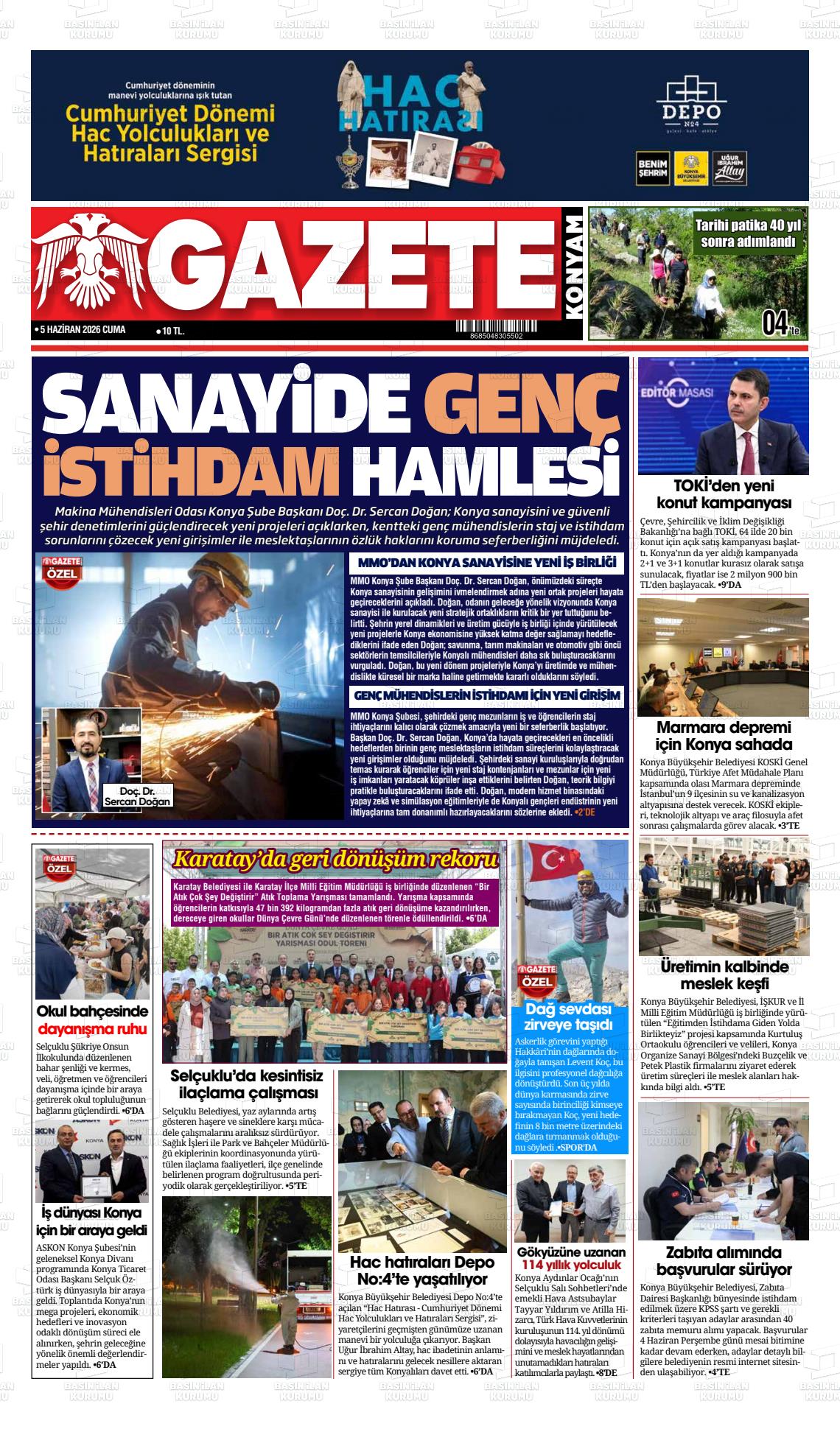 Konya Yenigun 05.06.2026