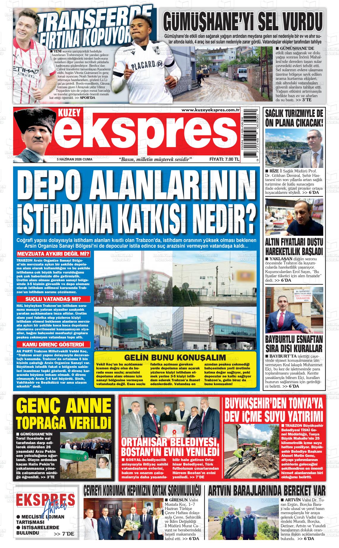Trabzon Kuzeyekspres 05.06.2026