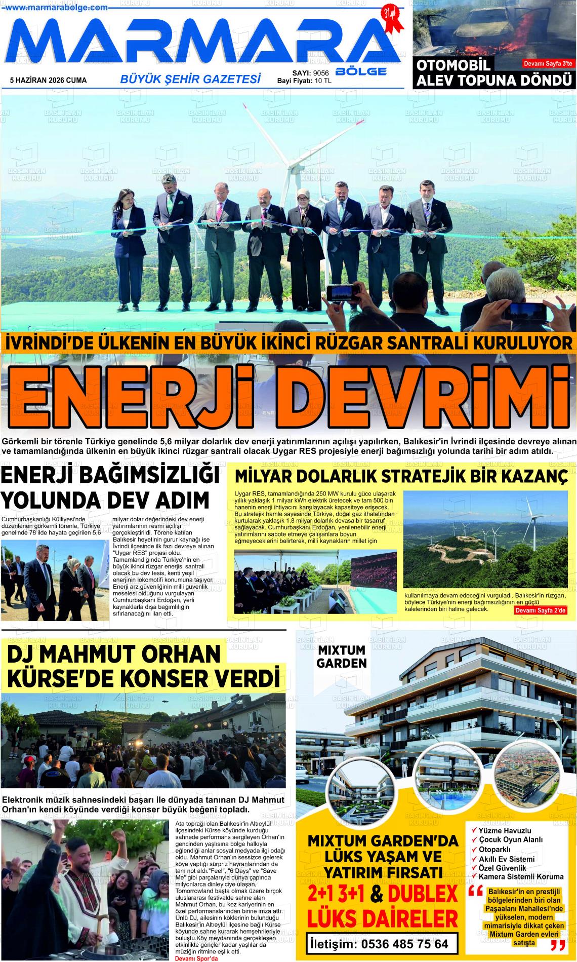 Balikesir Marmarabolge 05.06.2026