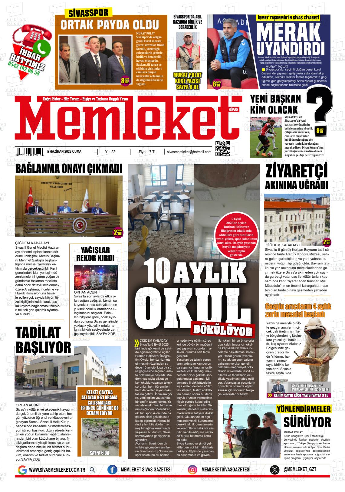 Sivas Memleket 05.06.2026