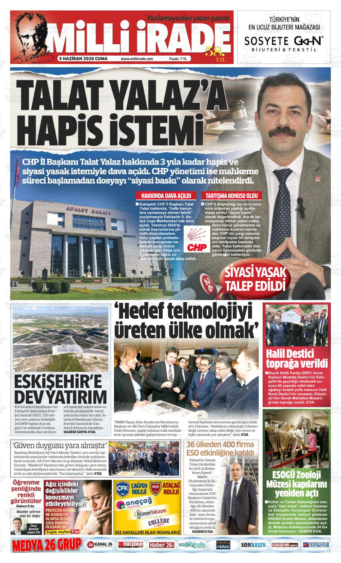 Konya Milliirade 05.06.2026