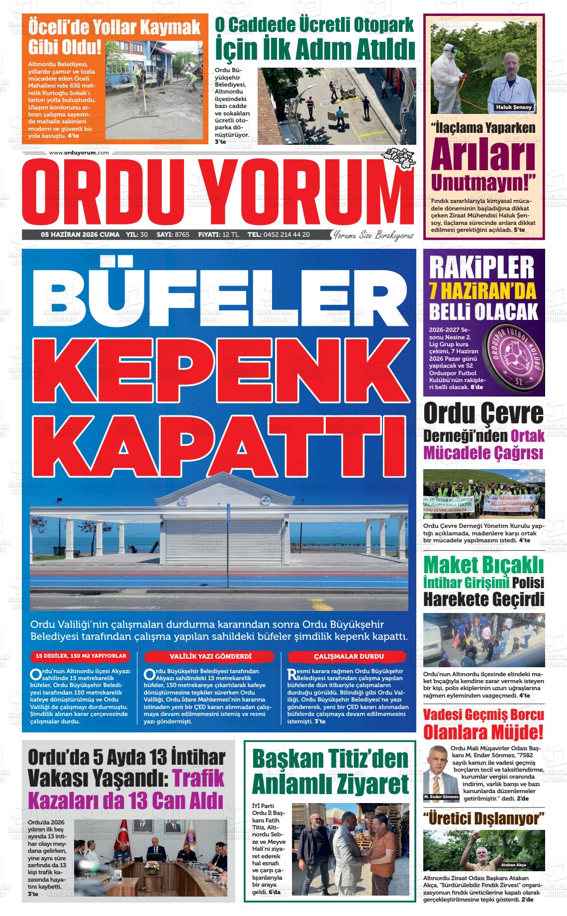 Ordu Yorum 05.06.2026