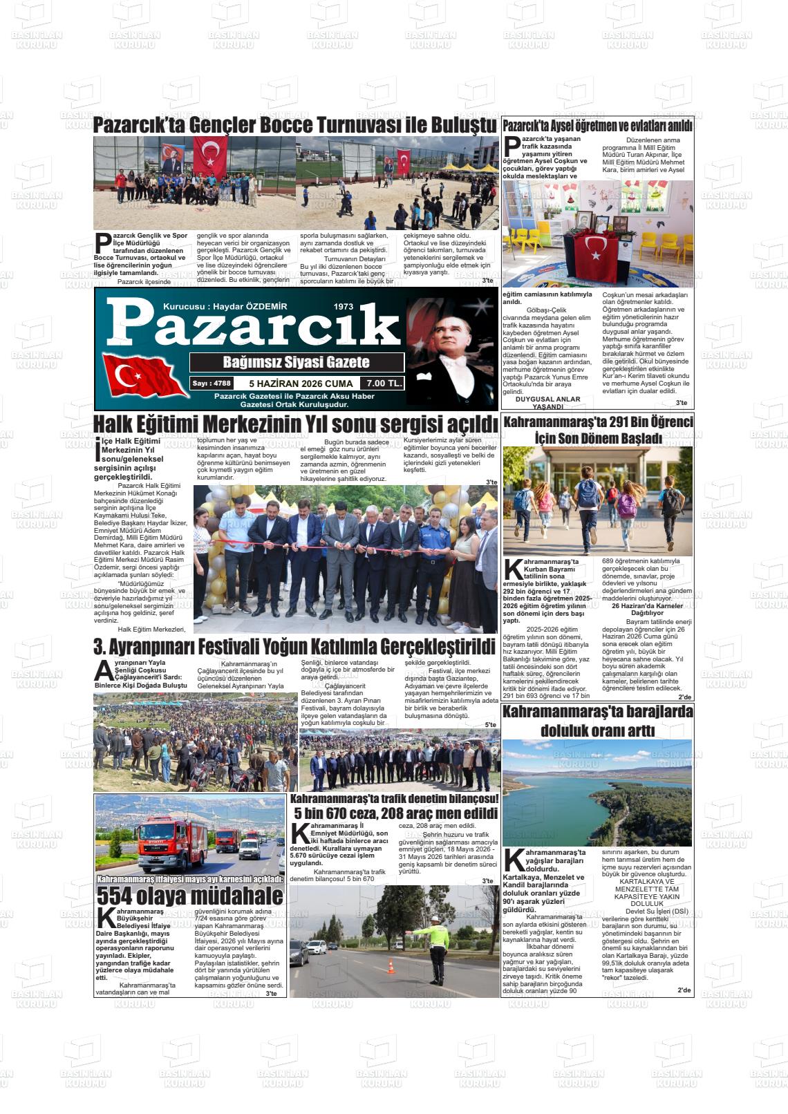 Kahramanmaras Pazarcik 05.06.2026