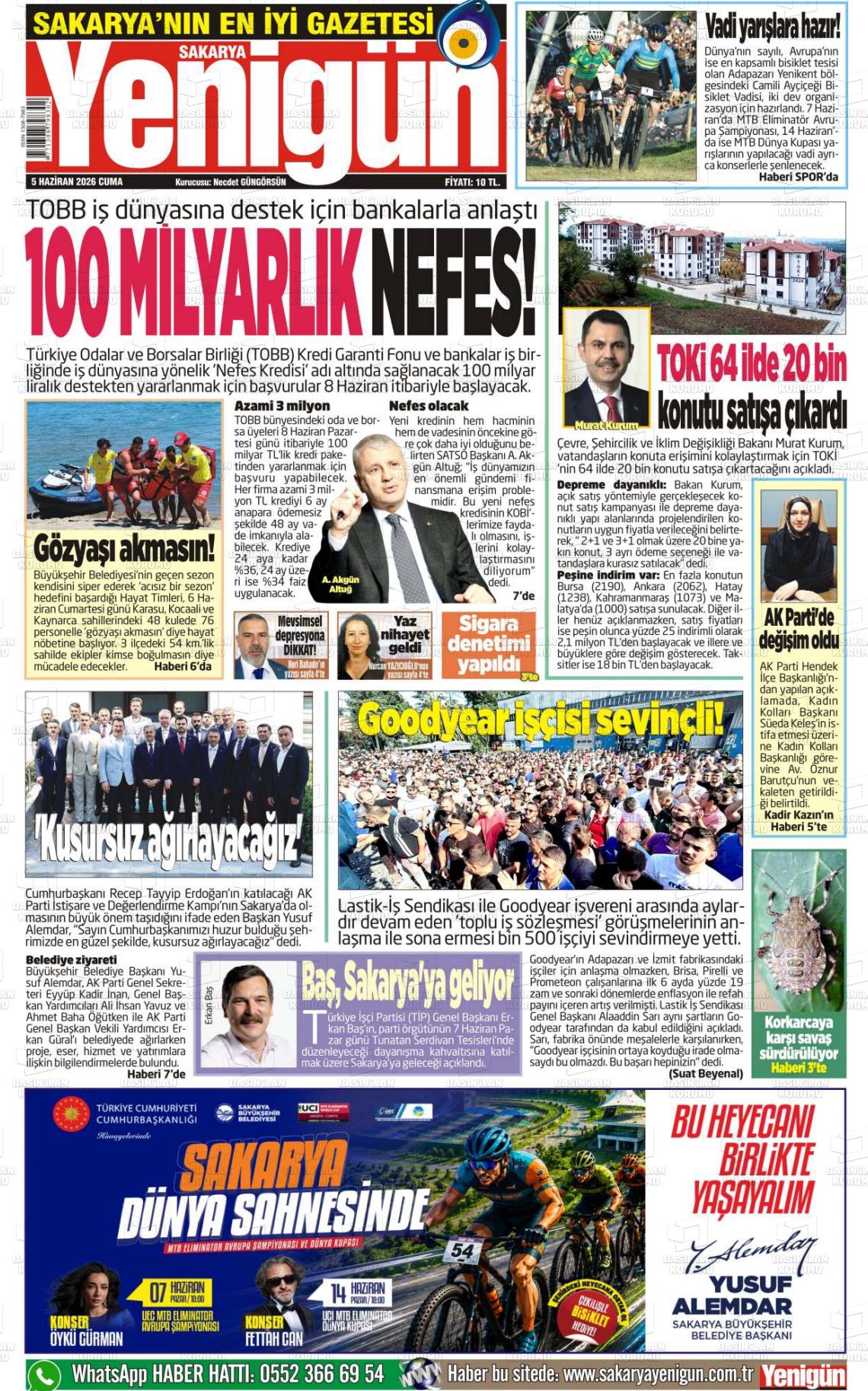 Sakarya Yenigun 05.06.2026