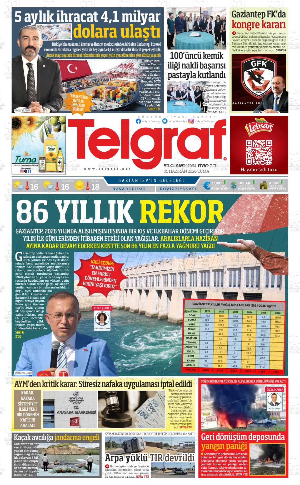 Gaziantep Telgraf 05.06.2026