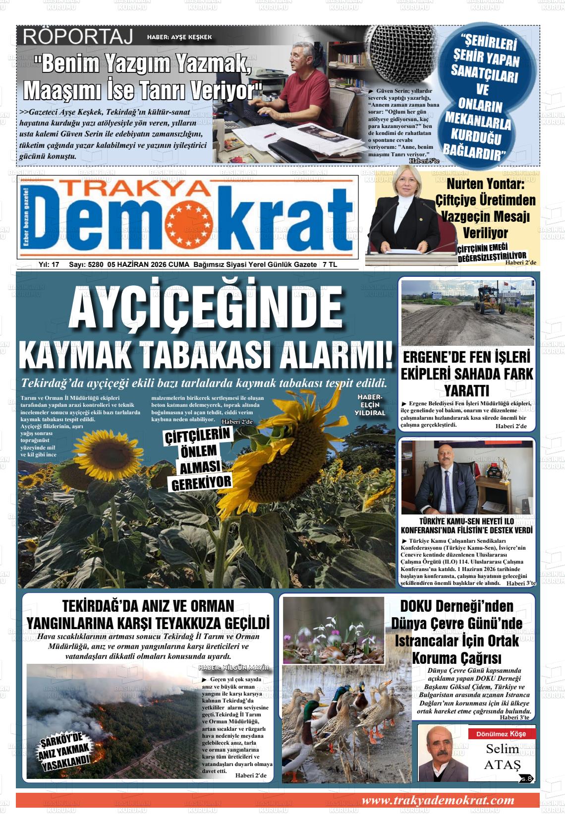 Tekirdag Trakyademokrat 05.06.2026