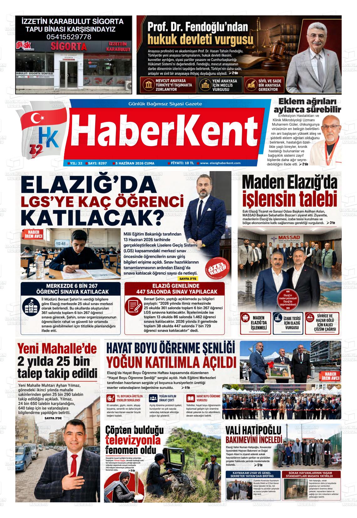 Elazig Yenicag 05.06.2026