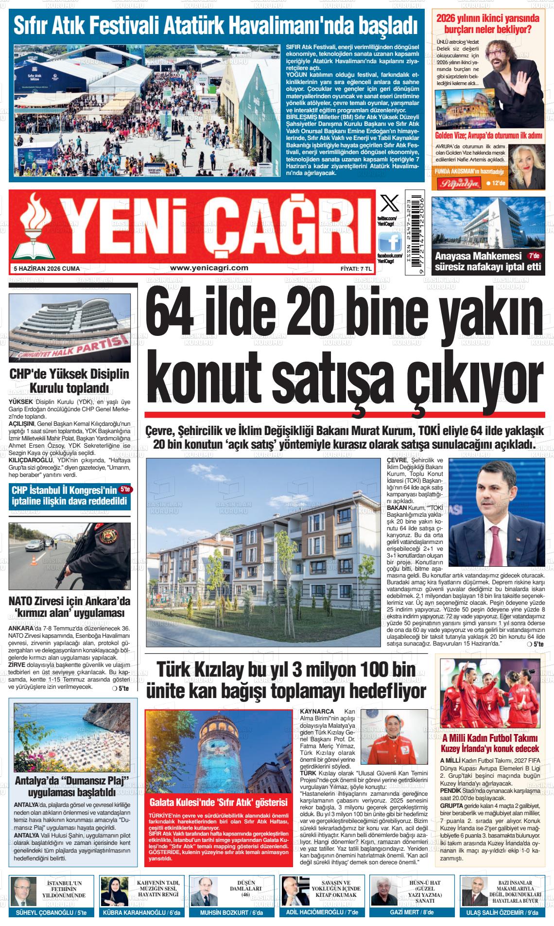 Istanbul Yenicagri 05.06.2026