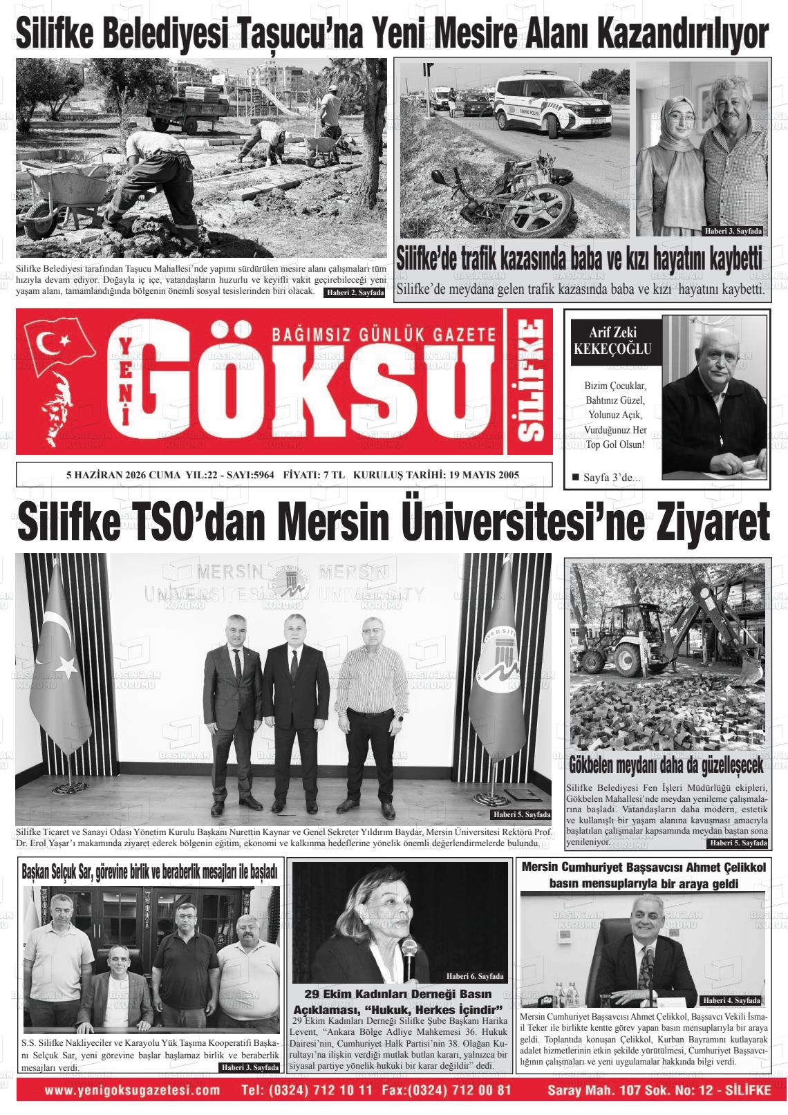 Mersin Yenigoksu 05.06.2026
