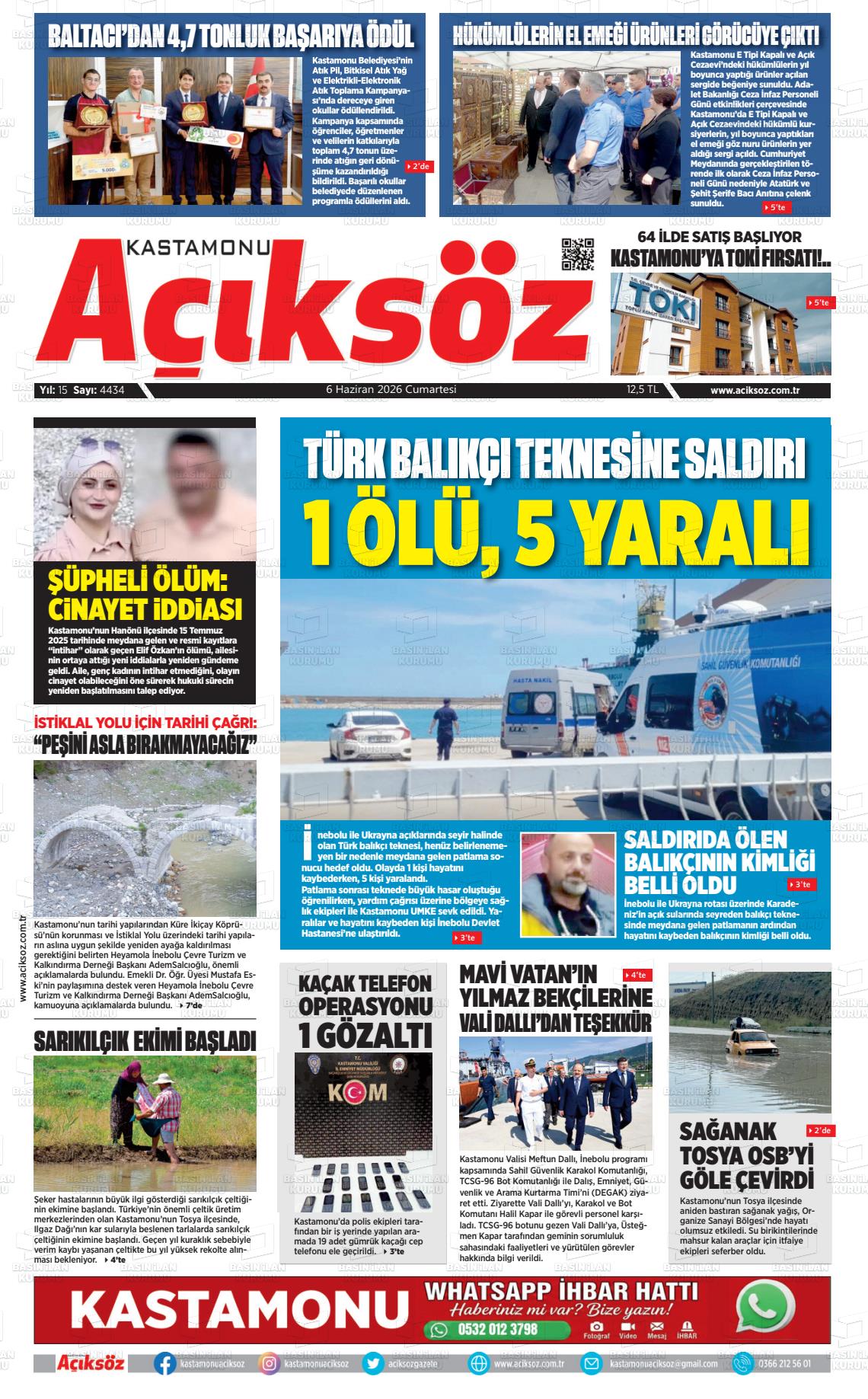 Kastamonu Aciksoz 06.06.2026