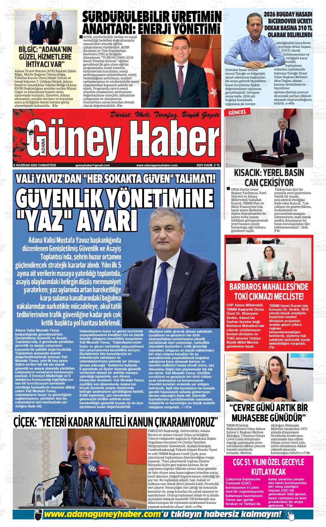 Adana Guneyhaber 06.06.2026