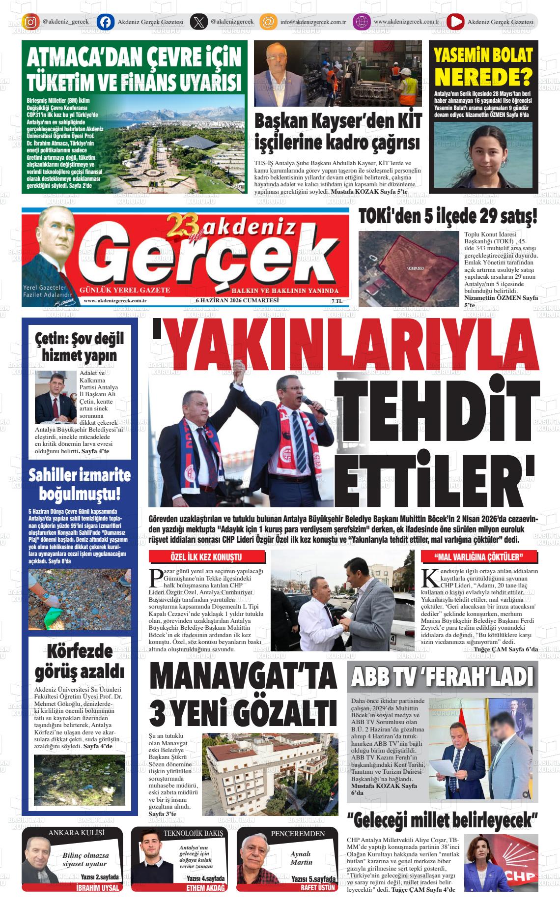 Antalya Akdenizgercek 06.06.2026