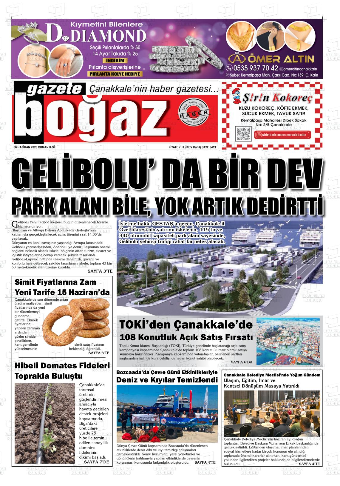 Canakkale Bogaz 06.06.2026